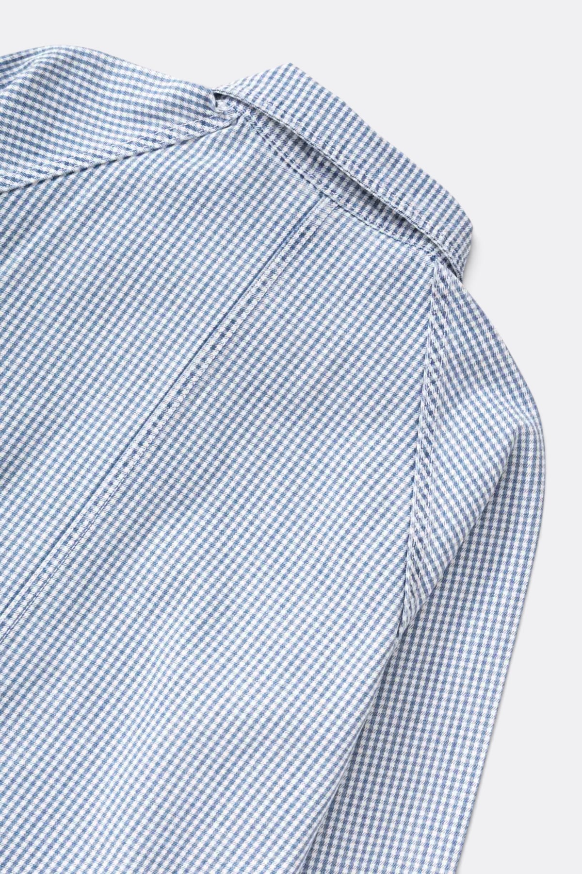 SERVICE WORKS House Gingham FOH Overshirt Blue | Veste | Edgar Bdx