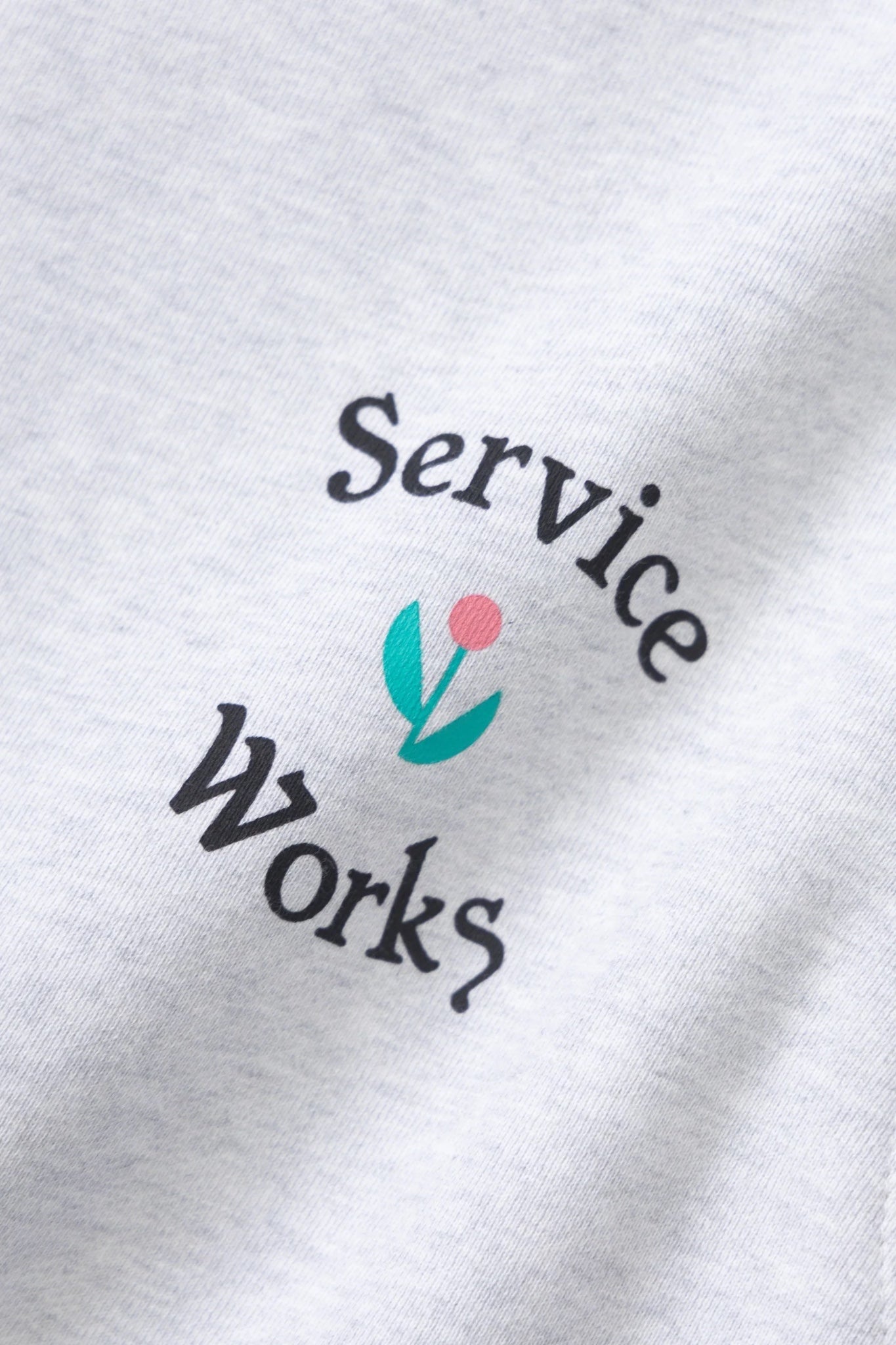 Service Works In Bloom Crewneck Ash | Sweat Coton Bio GOTS 500g | Edgar Bdx