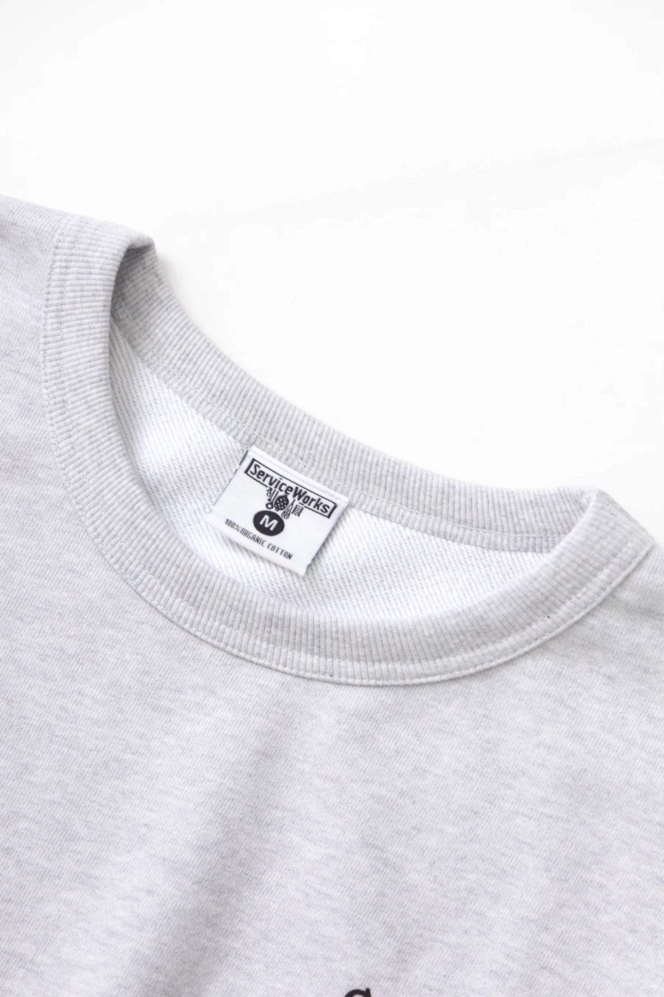 Service Works In Bloom Crewneck Ash | Sweat Coton Bio GOTS 500g | Edgar Bdx