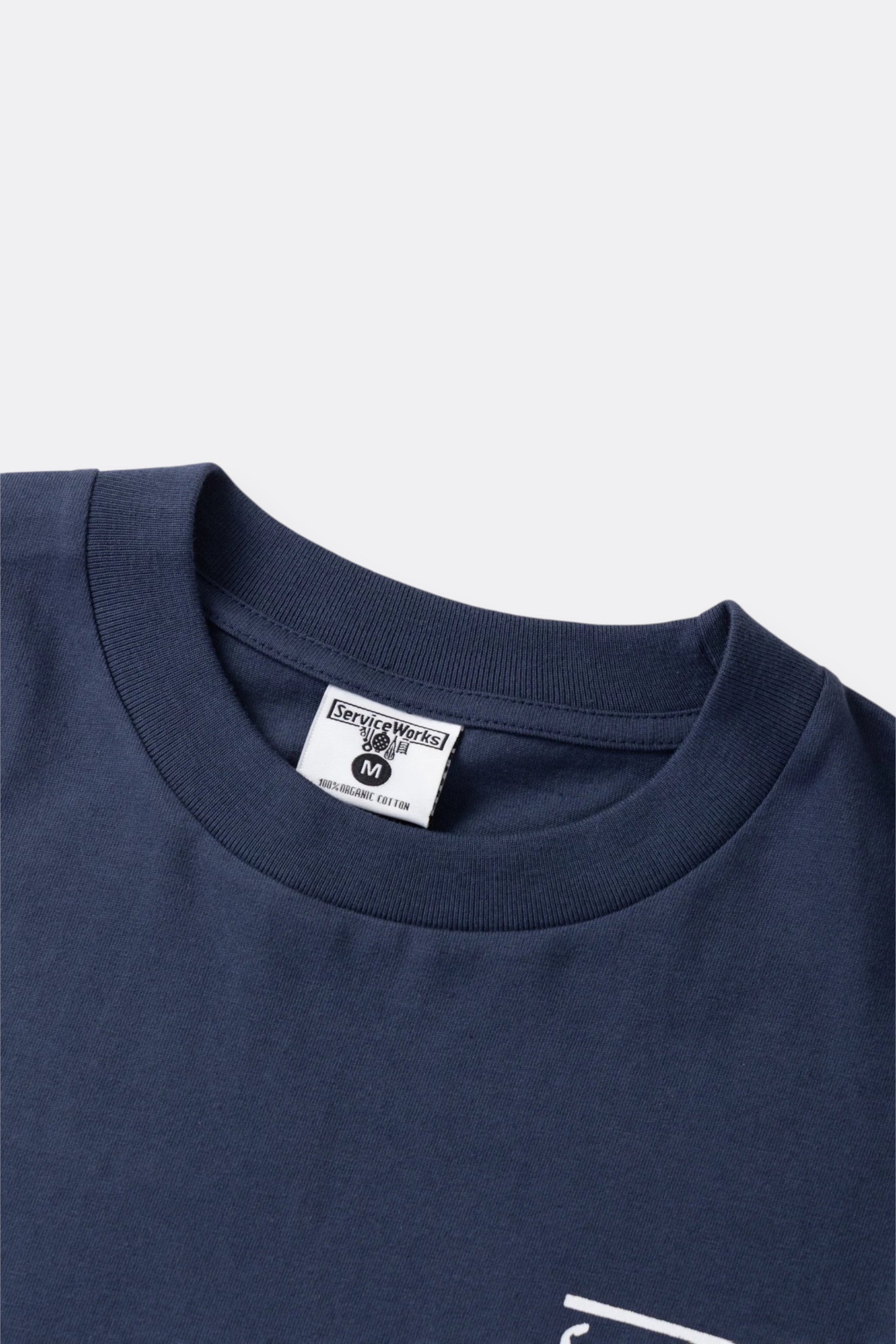 Service Works Milos Tee Navy | T-Shirt Coton Bio GOTS 250g | Edgar Bdx