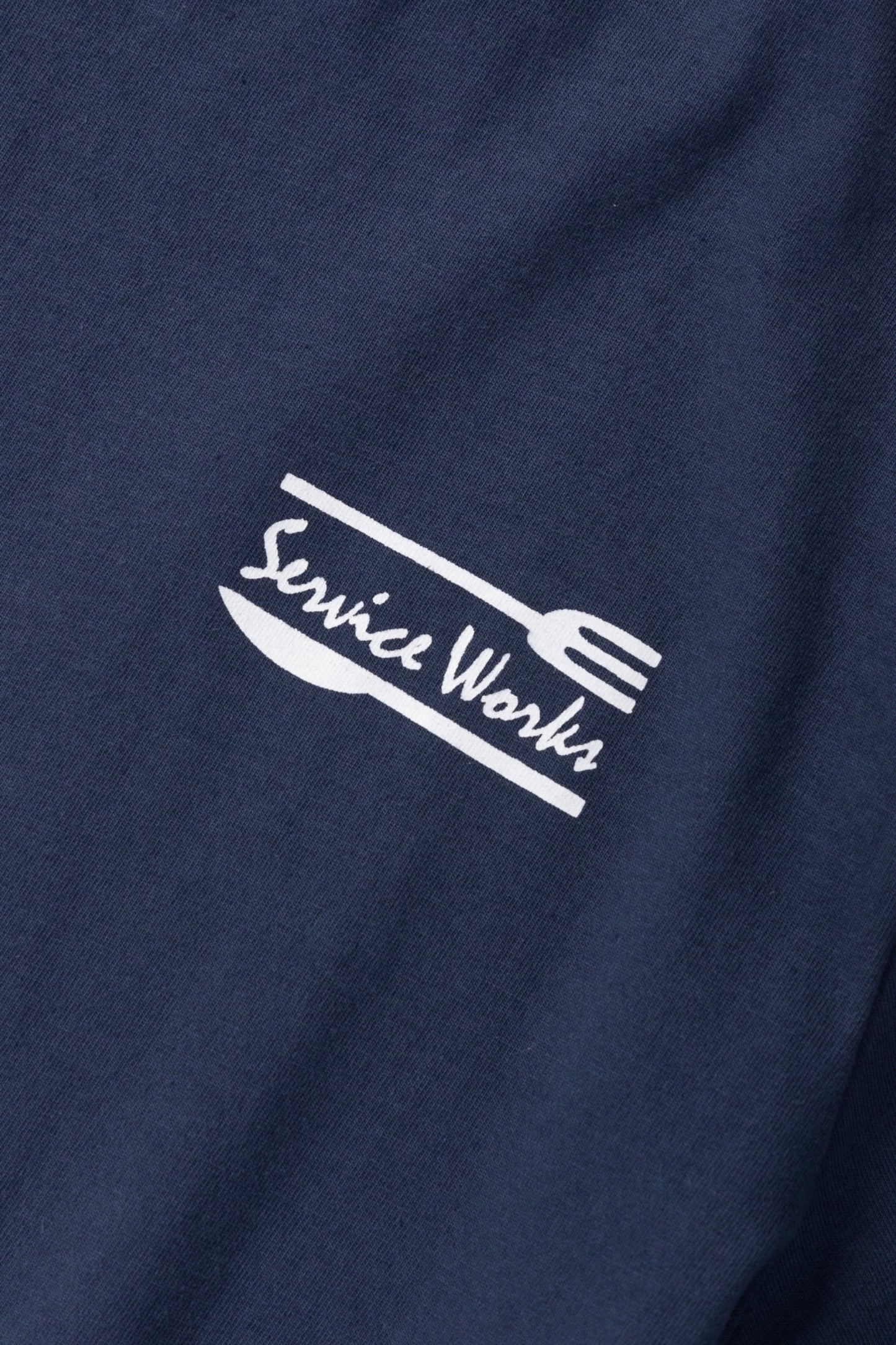 Service Works Milos Tee Navy | T-Shirt Coton Bio GOTS 250g | Edgar Bdx