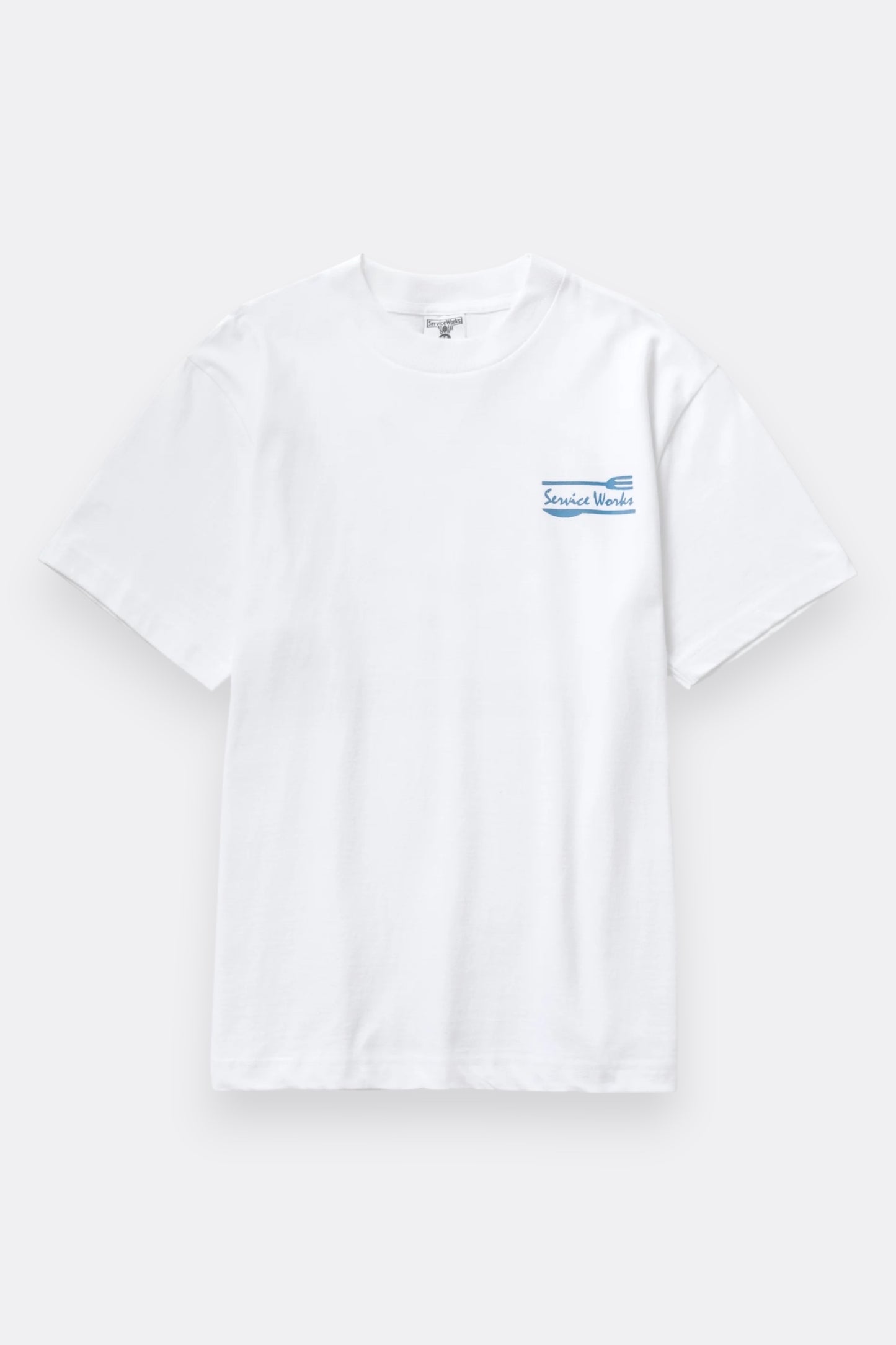 Service Works Milos Tee White | T-Shirt Coton Bio GOTS 250g | Edgar Bdx