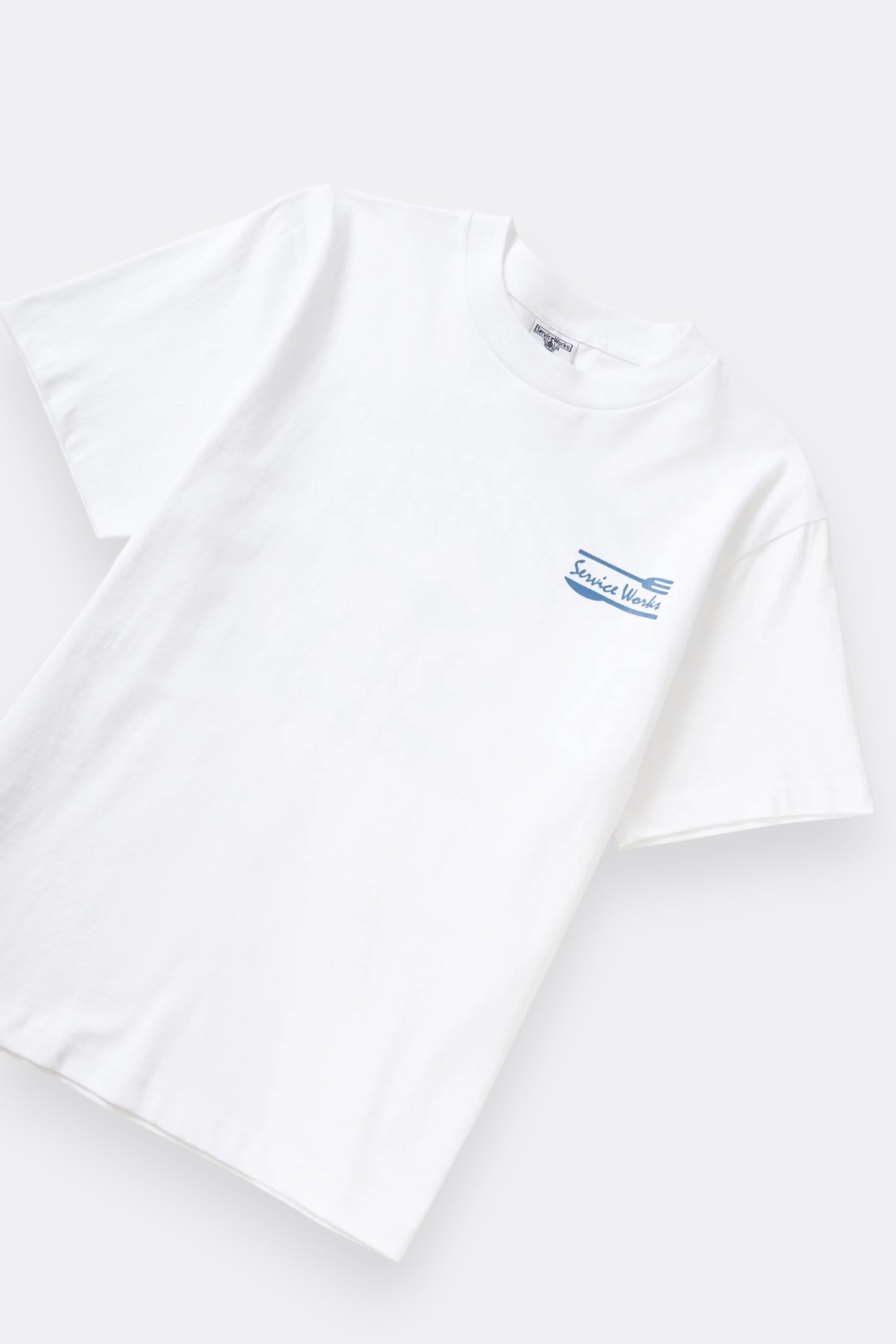 Service Works Milos Tee White | T-Shirt Coton Bio GOTS 250g | Edgar Bdx