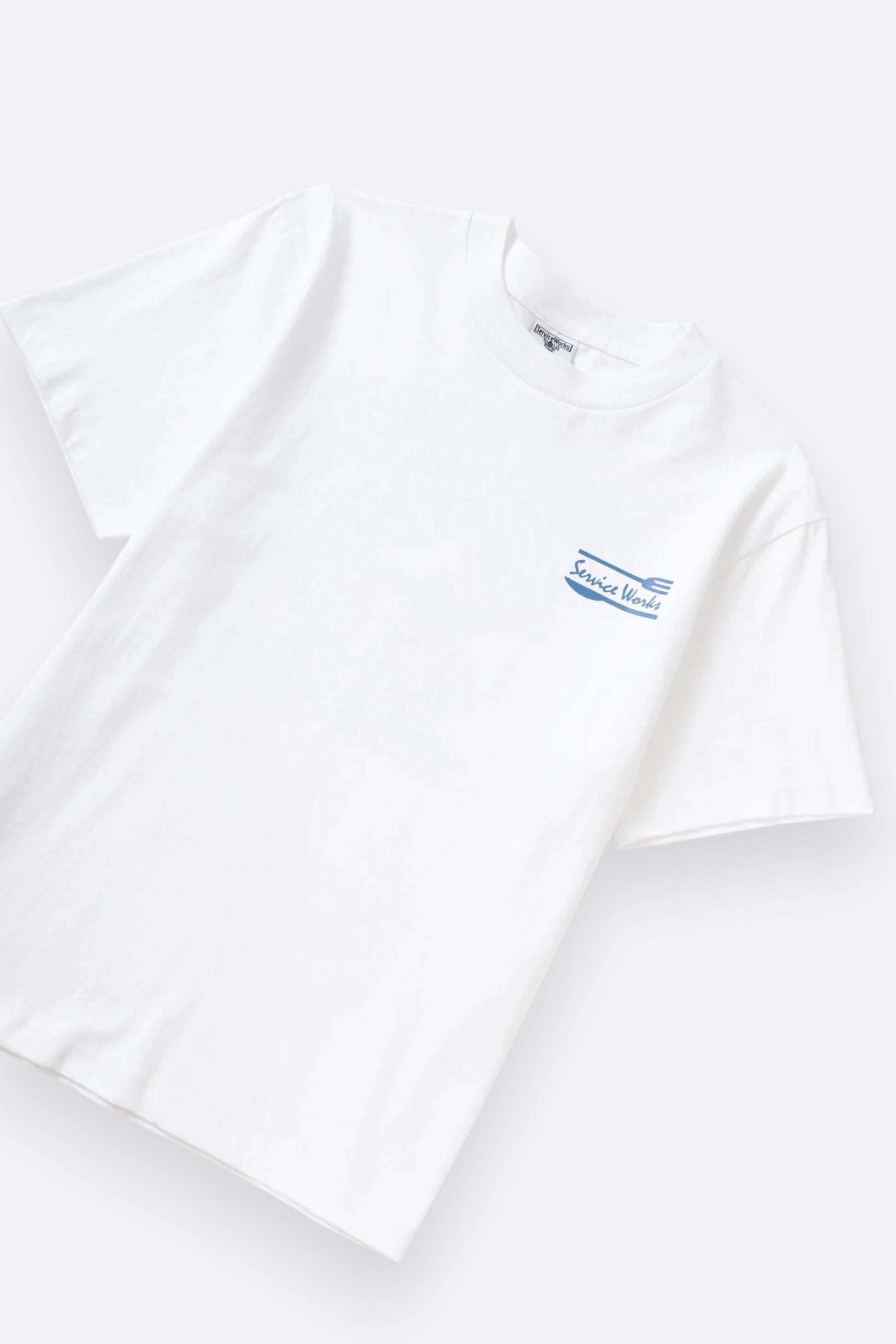 Service Works Milos Tee White | T-Shirt Coton Bio GOTS 250g | Edgar Bdx
