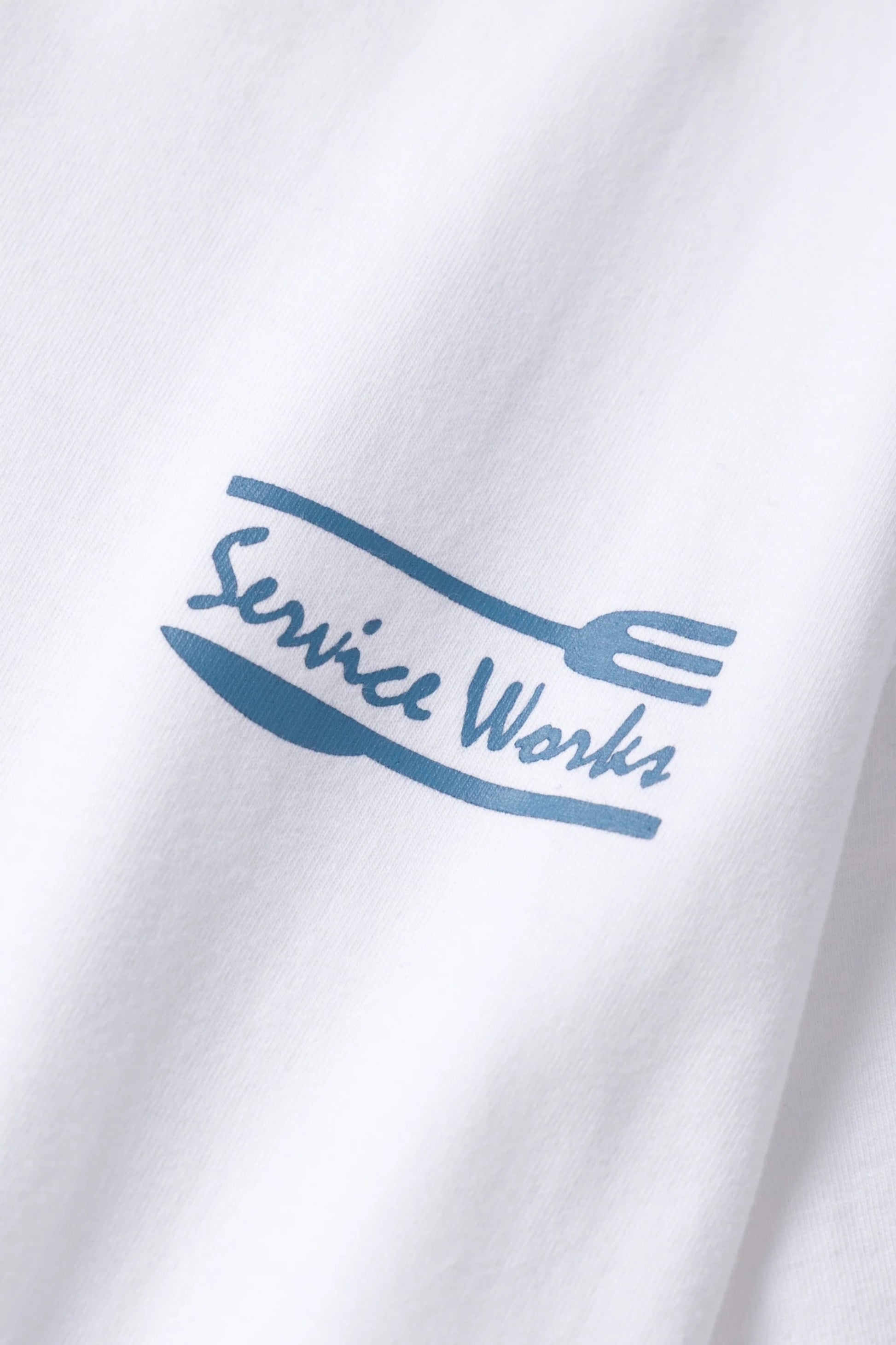 Service Works Milos Tee White | T-Shirt Coton Bio GOTS 250g | Edgar Bdx