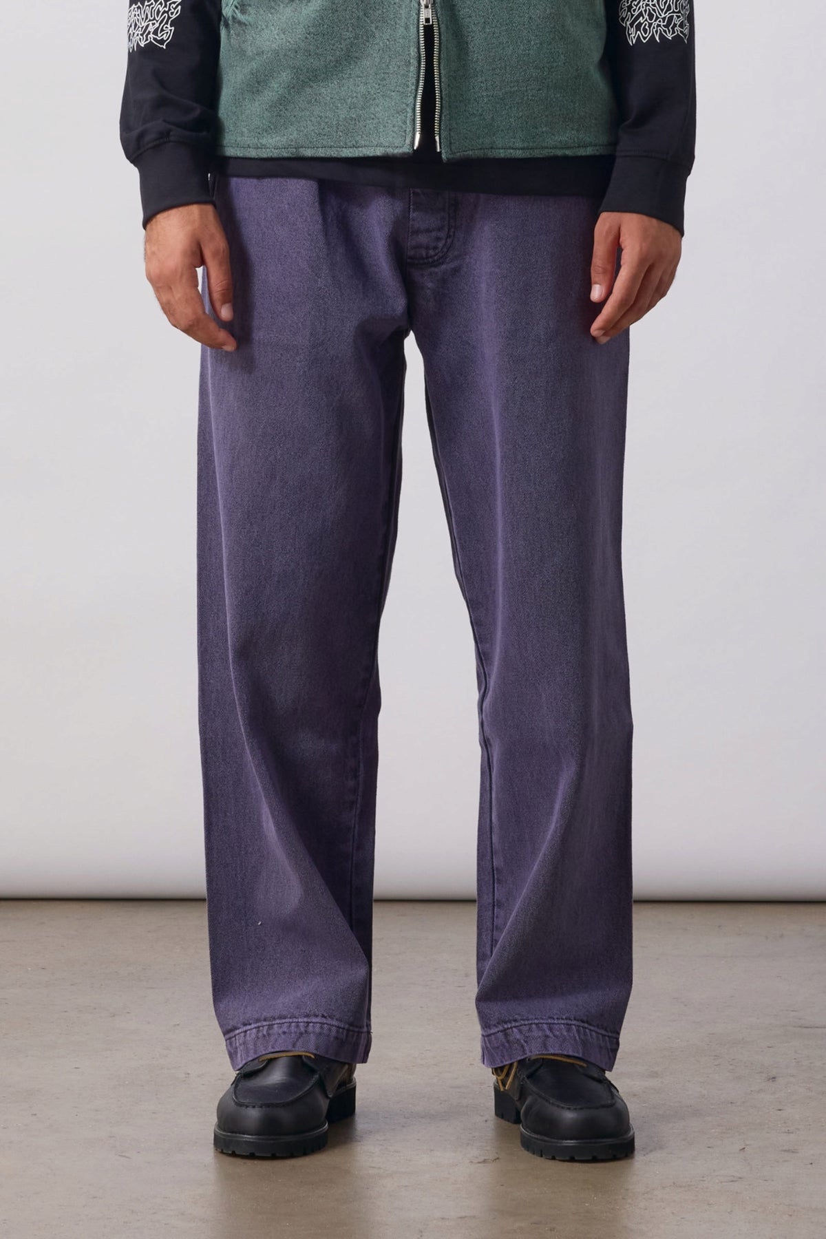 SERVICE WORKS Over-Dyed Easy Chef Pants Mauve | Pantalon | Edgar Bdx