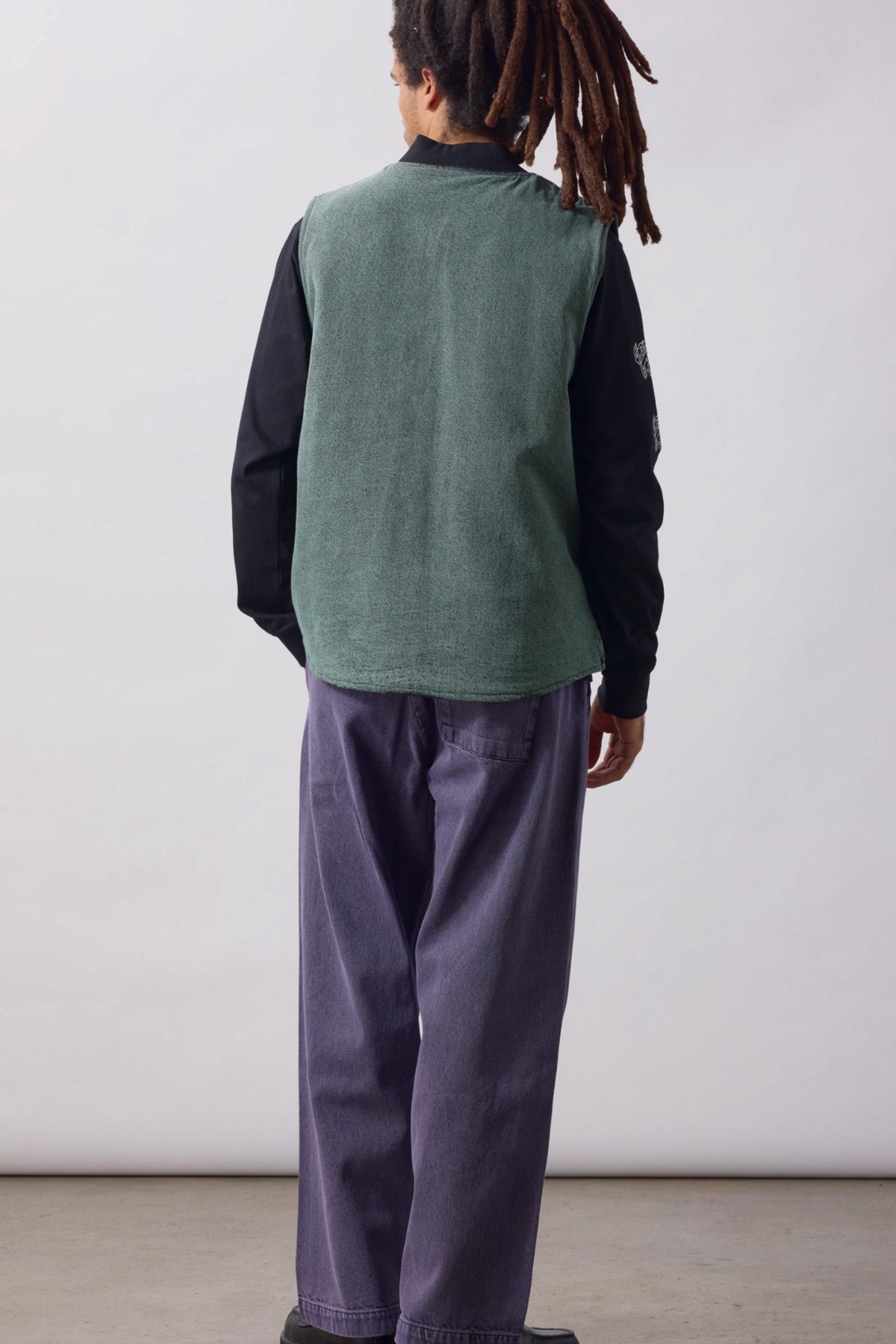SERVICE WORKS Over-Dyed Easy Chef Pants Mauve | Pantalon | Edgar Bdx