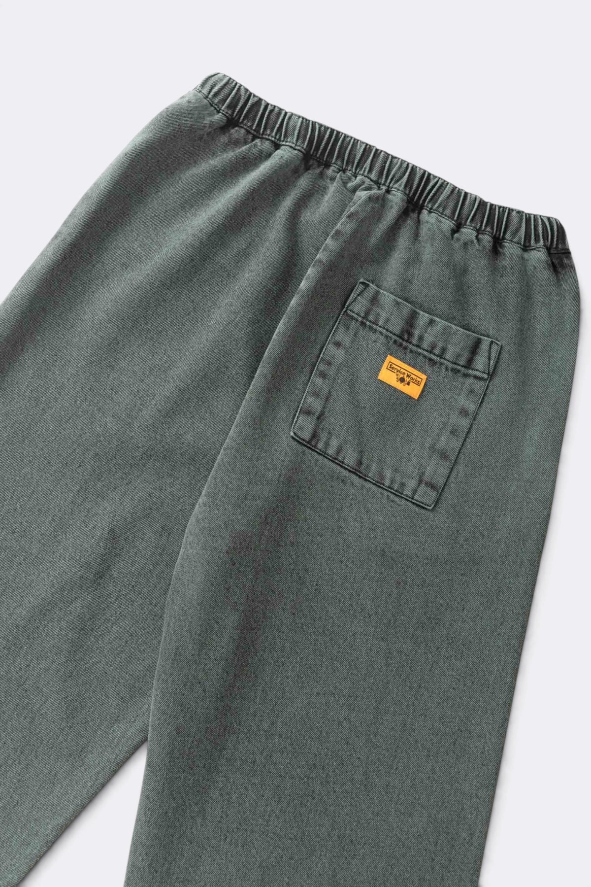 SERVICE WORKS Over-Dyed Easy Chef Pants Sage | Pantalon | Edgar Bdx
