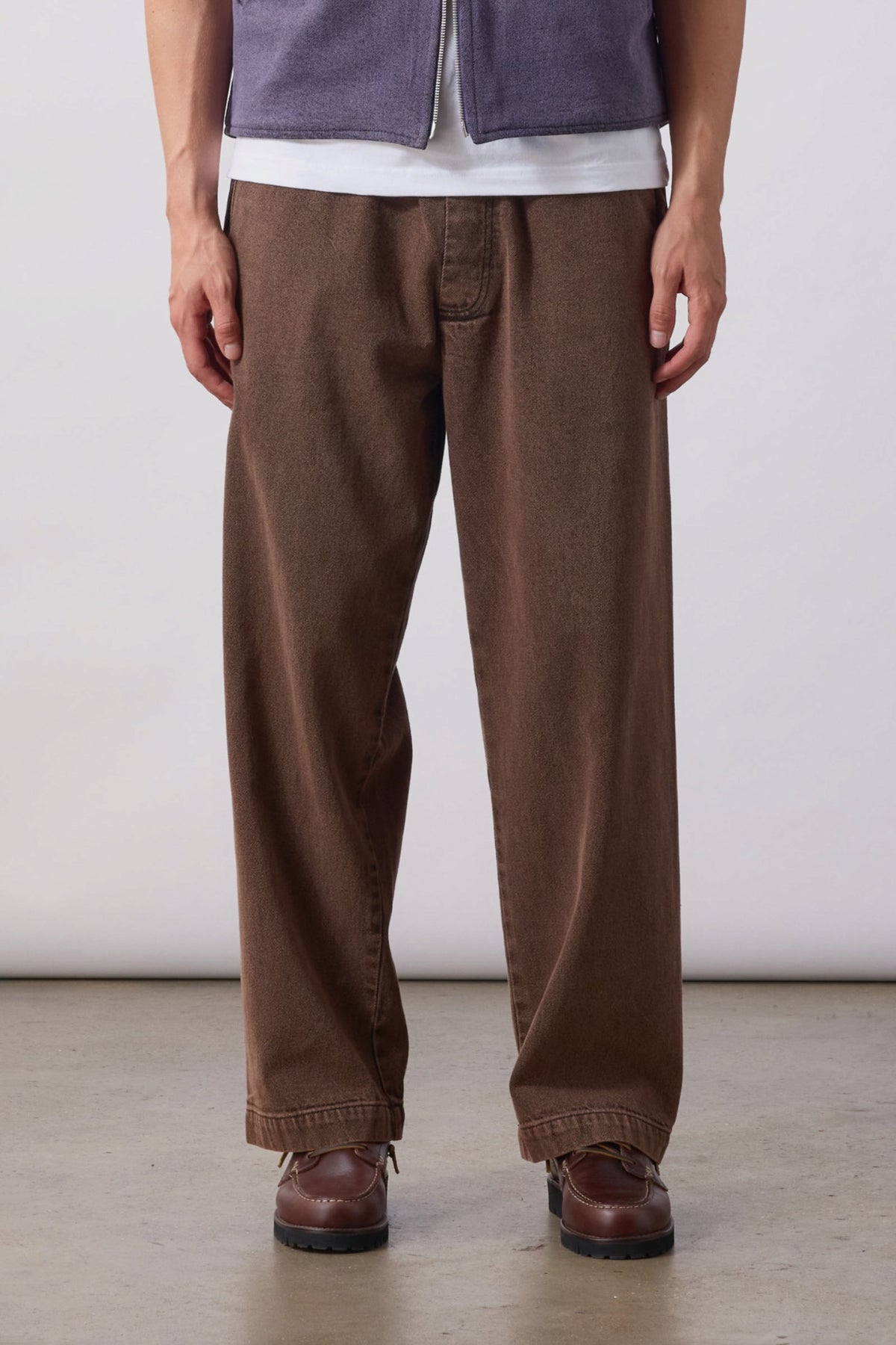 SERVICE WORKS Over-Dyed Easy Chef Pants Umber | Pantalon | Edgar Bdx