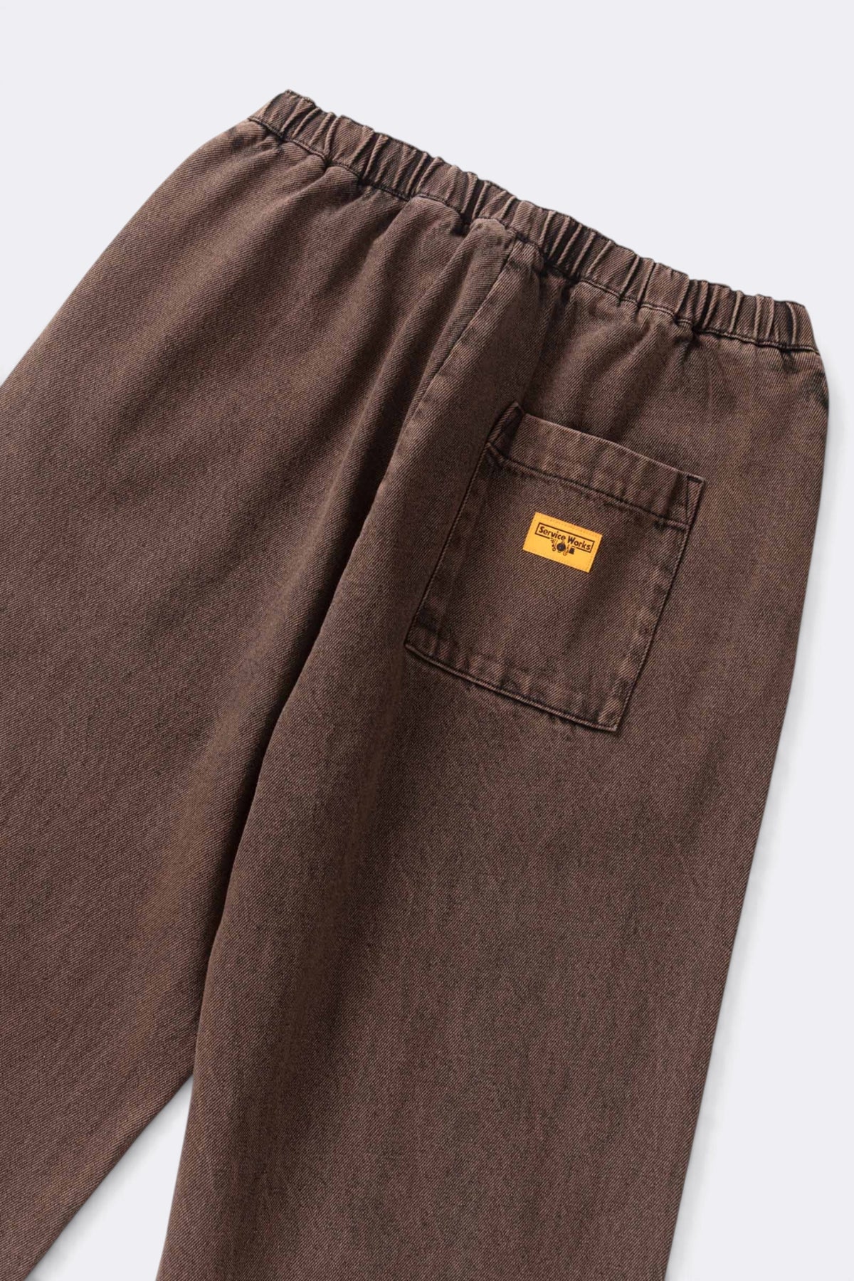 SERVICE WORKS Over-Dyed Easy Chef Pants Umber | Pantalon | Edgar Bdx