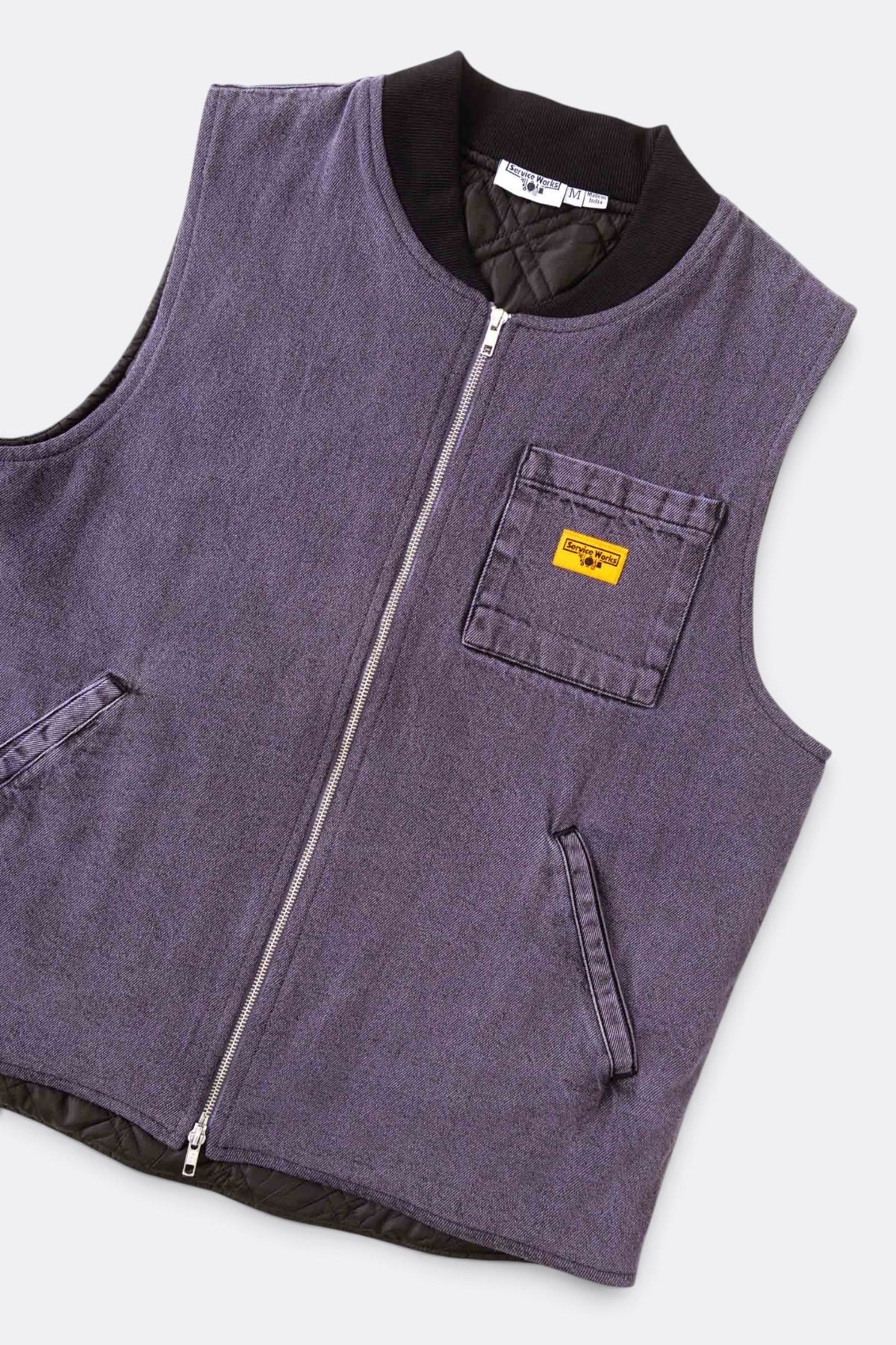 SERVICE WORKS Over-Dyed Work Vest Mauve | Gilet | Edgar Bdx