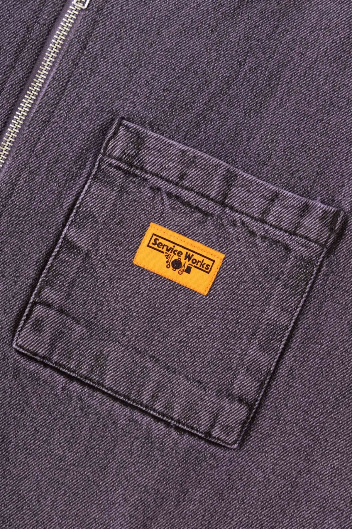 SERVICE WORKS Over-Dyed Work Vest Mauve | Gilet | Edgar Bdx