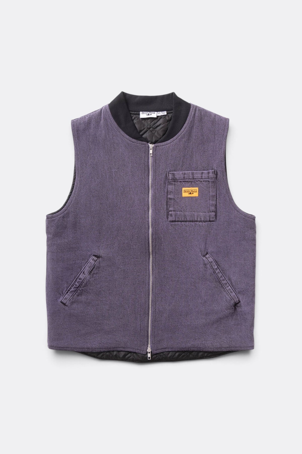 SERVICE WORKS Over-Dyed Work Vest Mauve | Gilet | Edgar Bdx