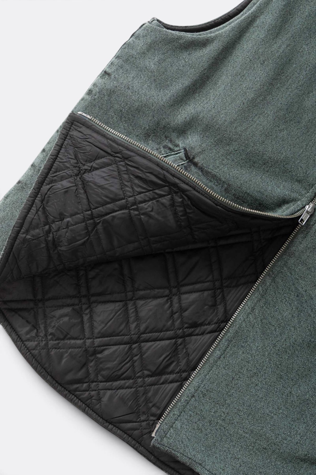 SERVICE WORKS Over-Dyed Work Vest Sage | Gilet | Edgar Bdx