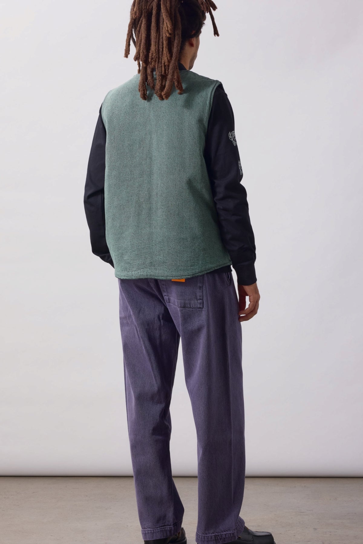 SERVICE WORKS Over-Dyed Work Vest Sage | Gilet | Edgar Bdx