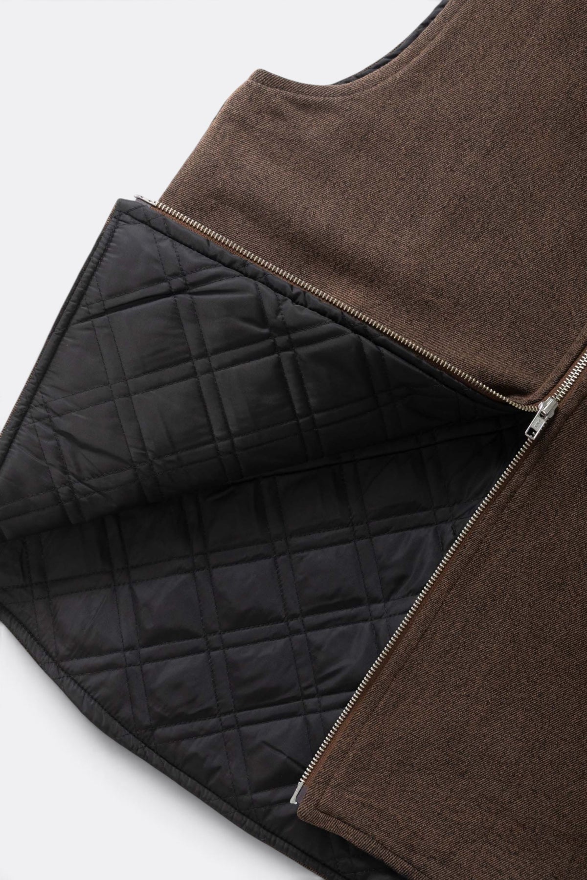 SERVICE WORKS Over-Dyed Work Vest Umber | Gilet | Edgar Bdx