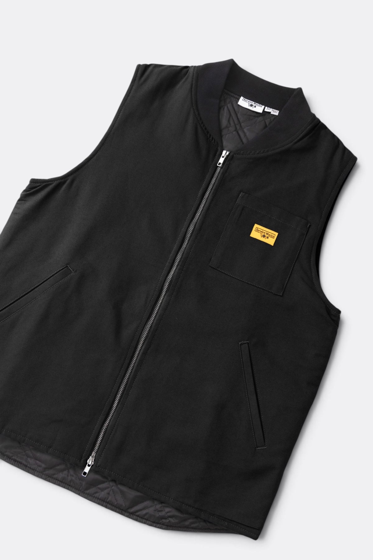 SERVICE WORKS Padded Work Vest Jacket Olive | Gilet | Edgar Bdx