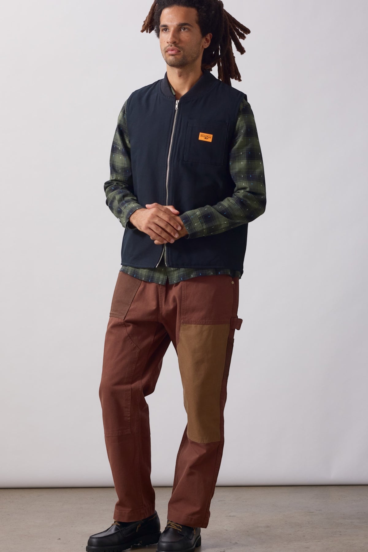 SERVICE WORKS Padded Work Vest Jacket Olive | Gilet | Edgar Bdx
