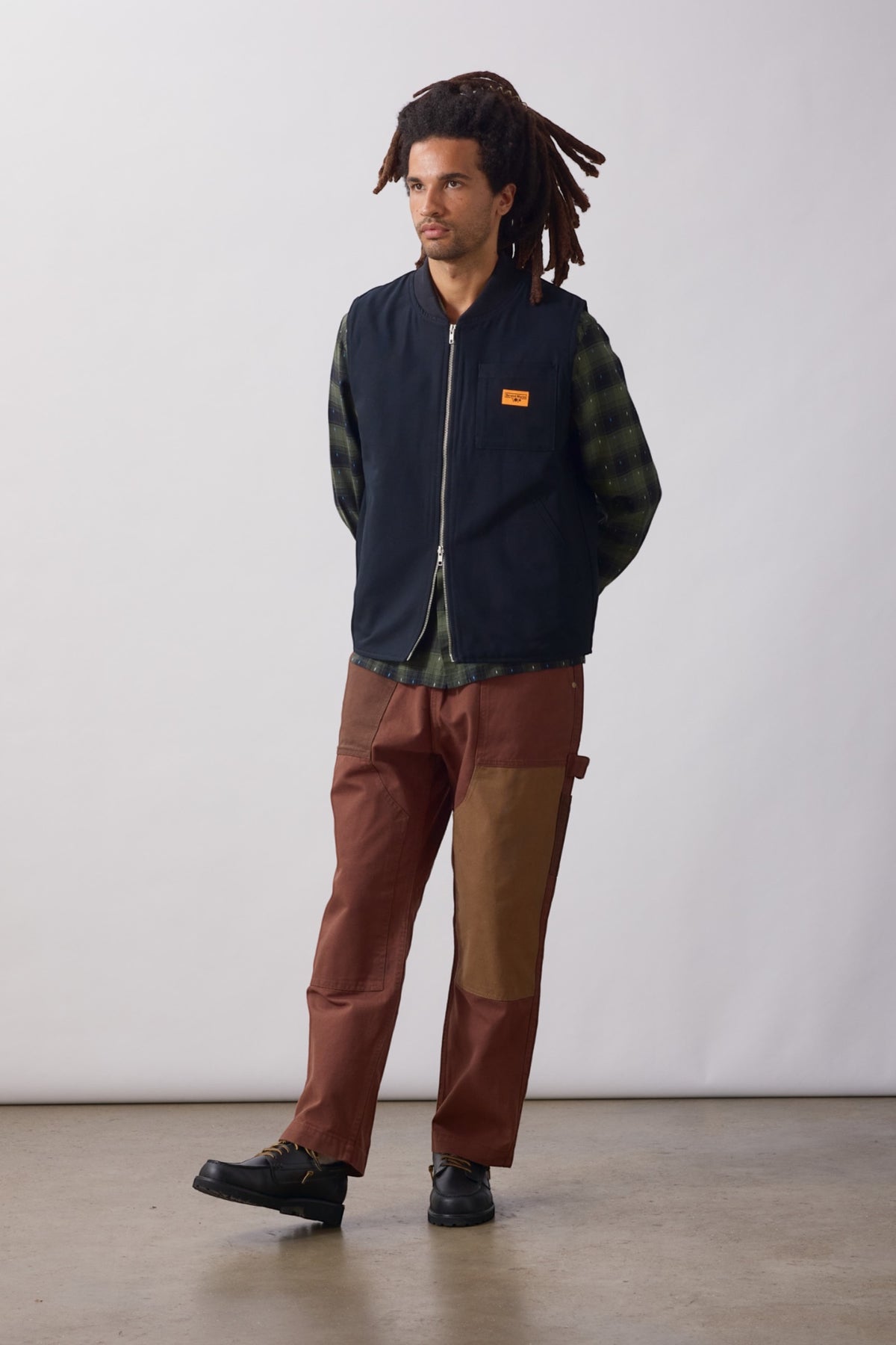SERVICE WORKS Padded Work Vest Jacket Olive | Gilet | Edgar Bdx