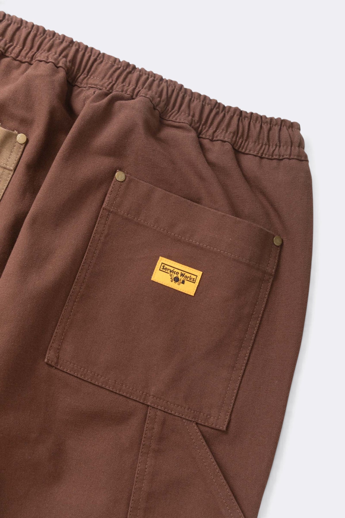 SERVICE WORKS Patchwork Utility Chef Pants Brown |Pantalon| Edgar Bdx