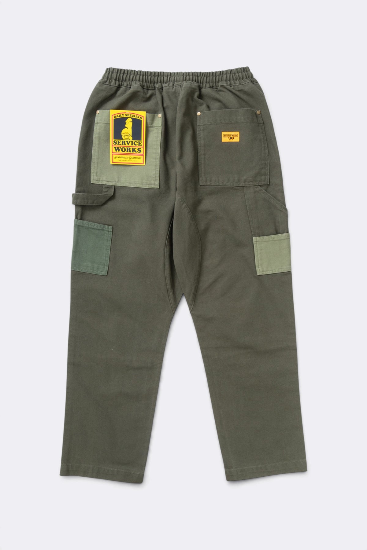 SERVICE WORKS Patchwork Utility Chef Pants Green |Pantalon| Edgar Bdx