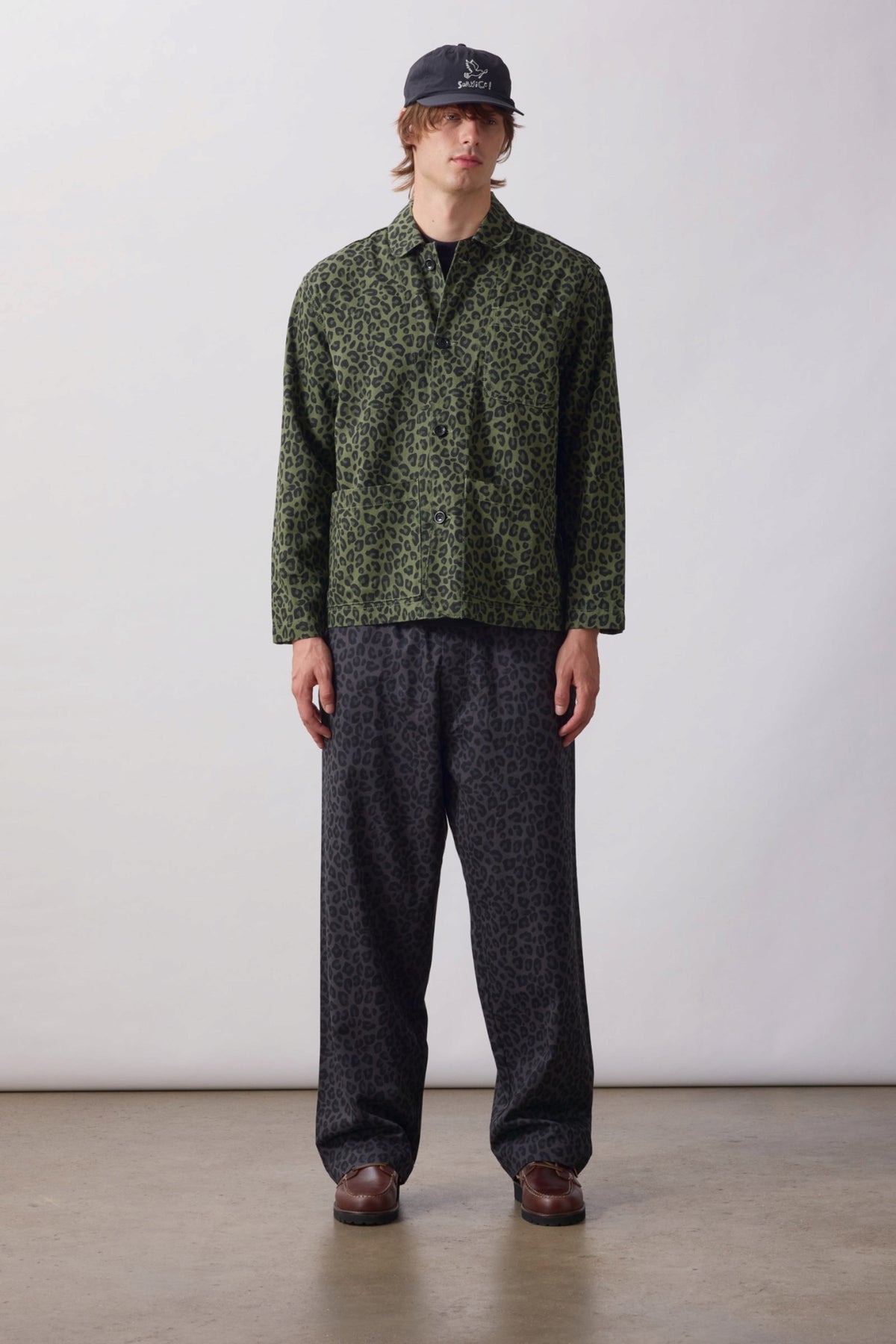 SERVICE WORKS Patterned Easy Chef Pants Black Leopard | Edgar Bdx