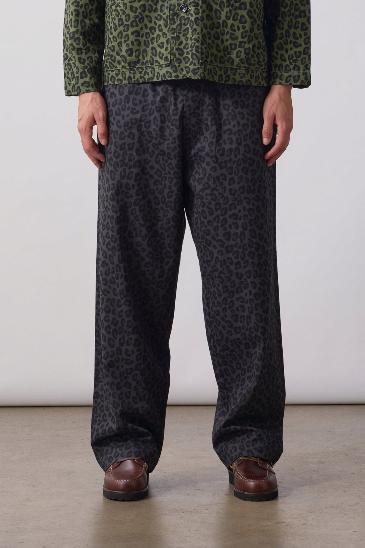 SERVICE WORKS Patterned Easy Chef Pants Black Leopard | Edgar Bdx
