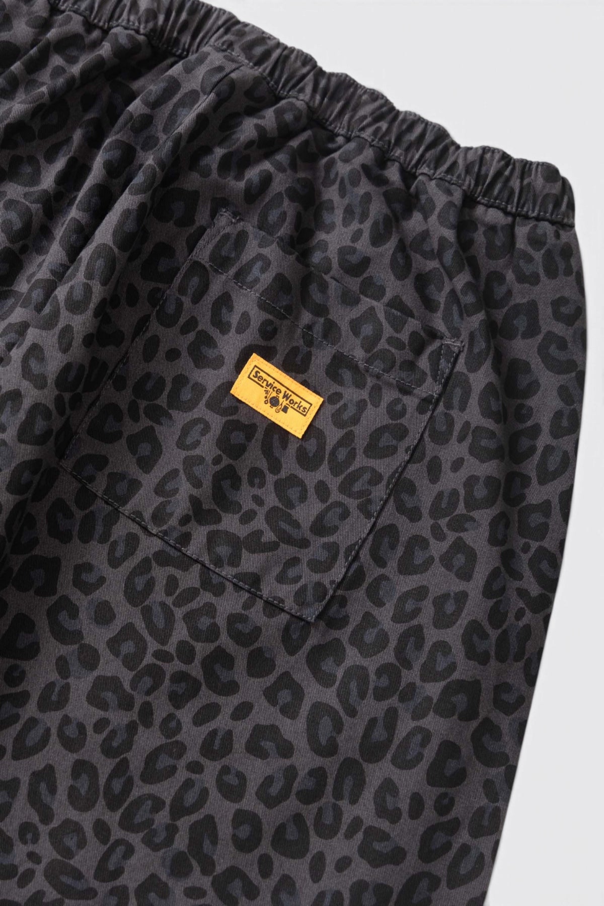 SERVICE WORKS Patterned Easy Chef Pants Black Leopard | Edgar Bdx