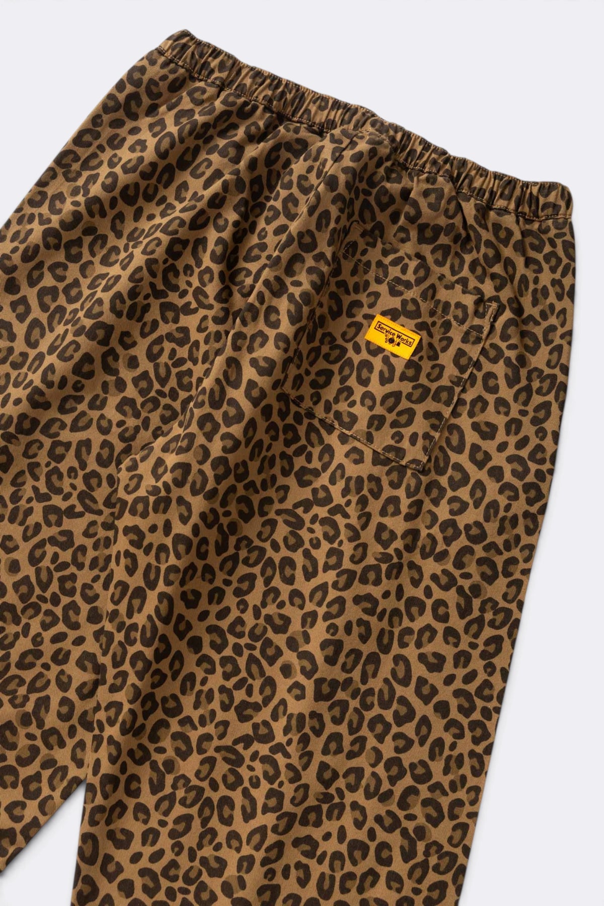 SERVICE WORKS Patterned Easy Chef Pants Brown Leopard | Edgar Bdx