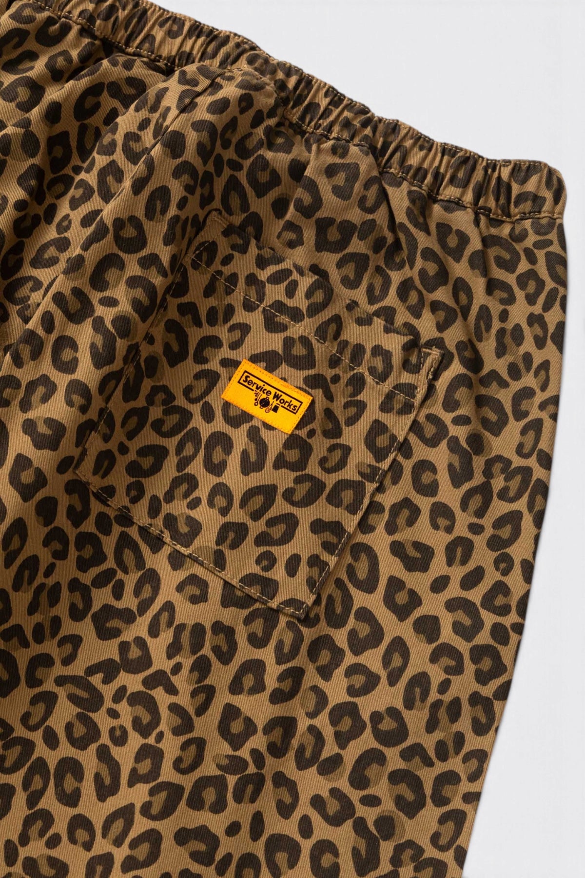 SERVICE WORKS Patterned Easy Chef Pants Brown Leopard | Edgar Bdx