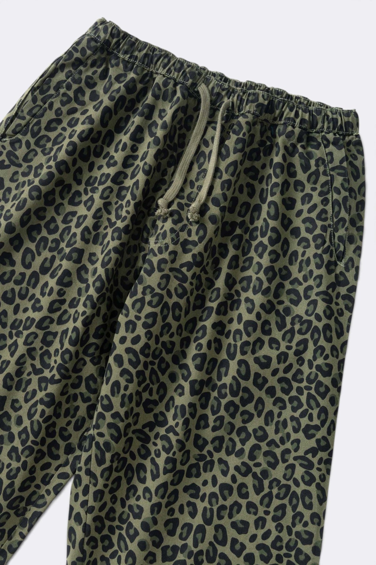SERVICE WORKS Patterned Easy Chef Pants Green Leopard | Edgar Bdx