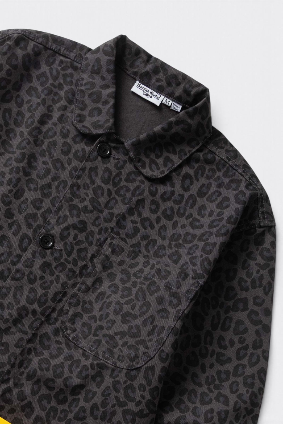SERVICE WORKS Patterned Easy Chef Shirt Black Leopard | Edgar Bdx