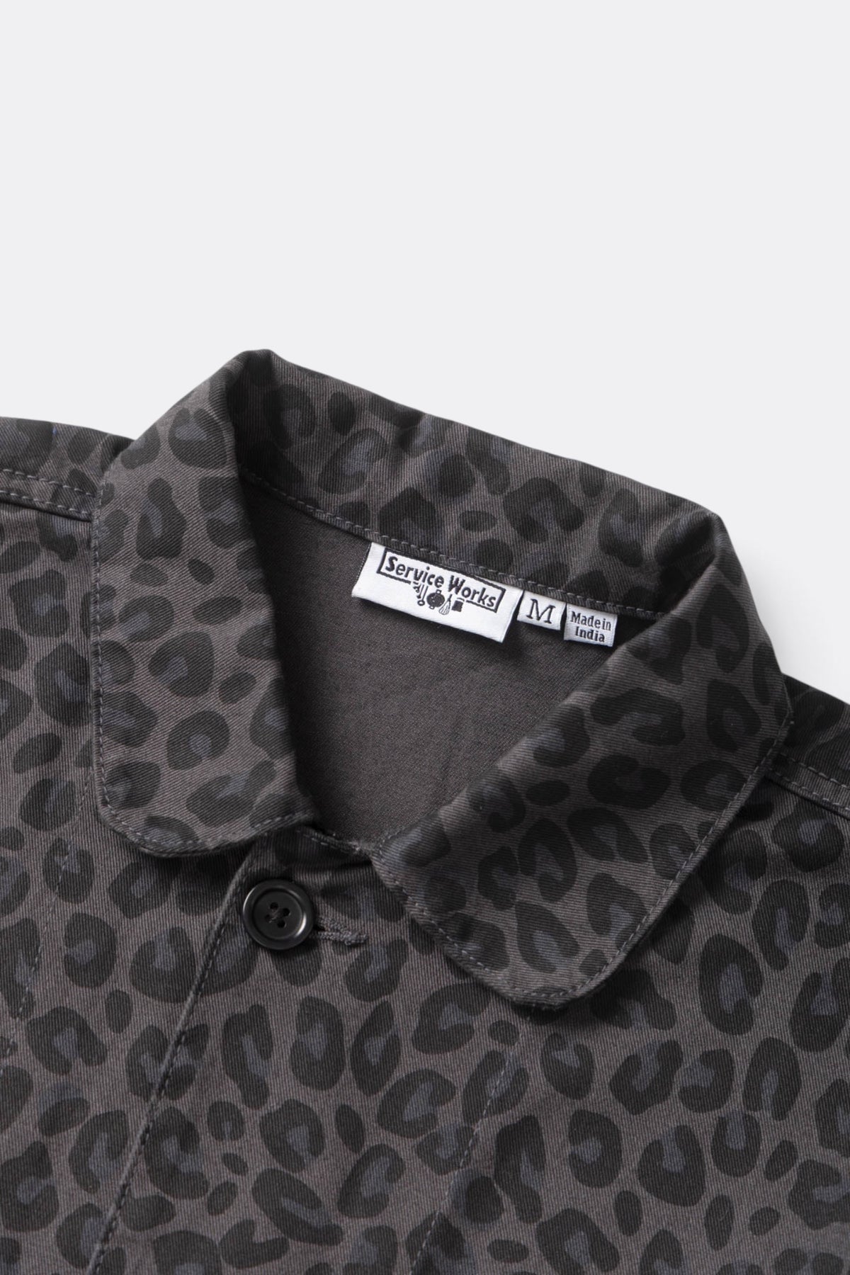 SERVICE WORKS Patterned Easy Chef Shirt Black Leopard | Edgar Bdx