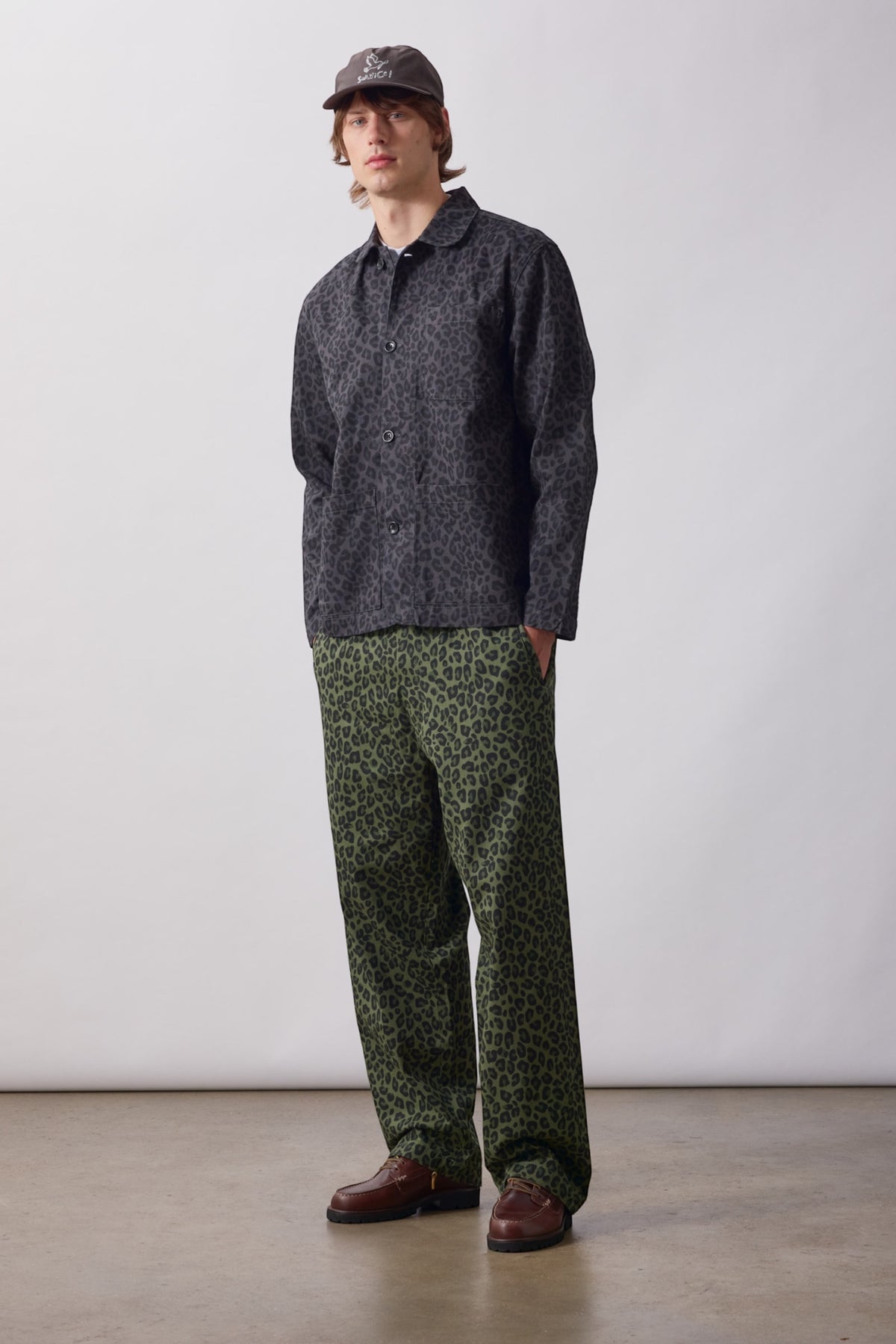 SERVICE WORKS Patterned Easy Chef Shirt Black Leopard | Edgar Bdx