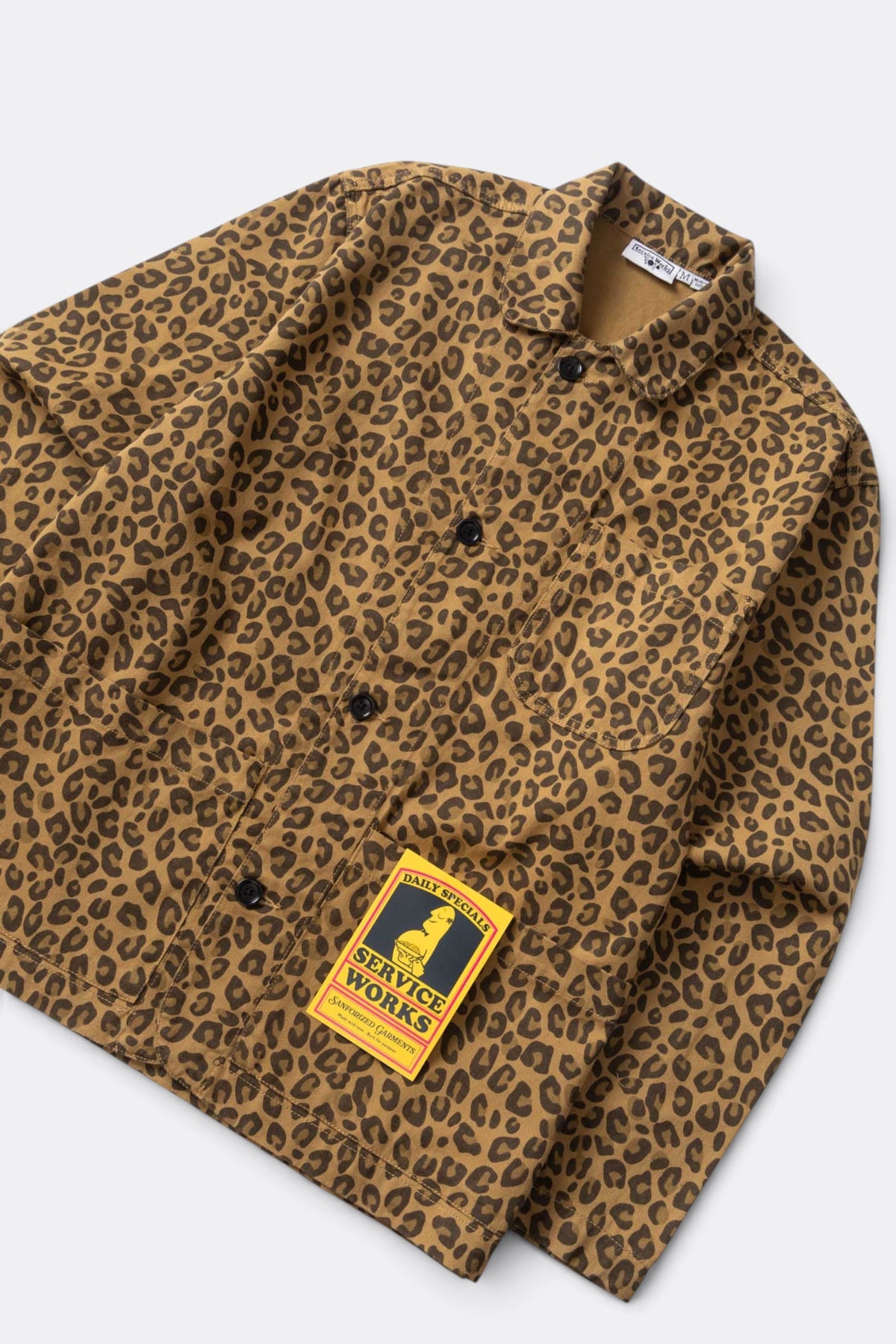 SERVICE WORKS Patterned Easy Chef Shirt Brown Leopard | Edgar Bdx