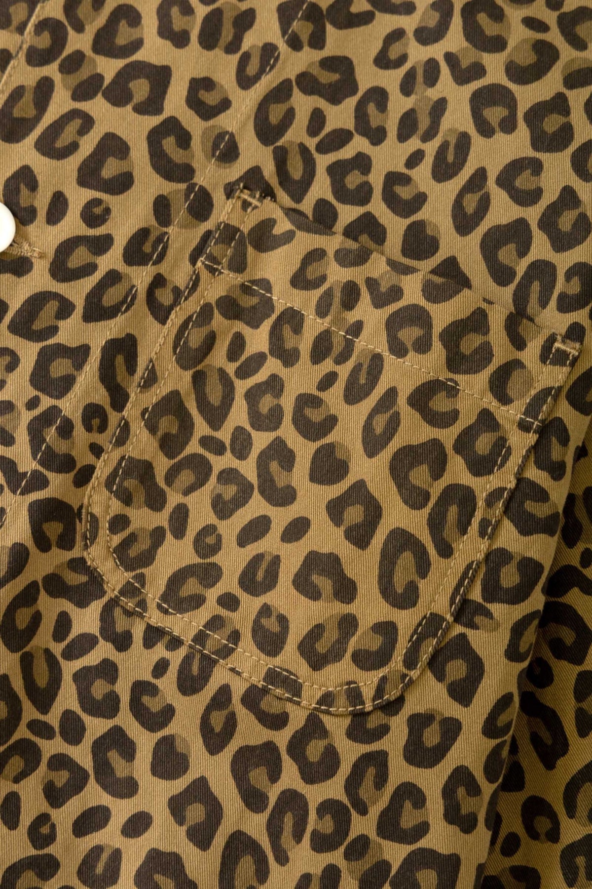 SERVICE WORKS Patterned Easy Chef Shirt Brown Leopard | Edgar Bdx