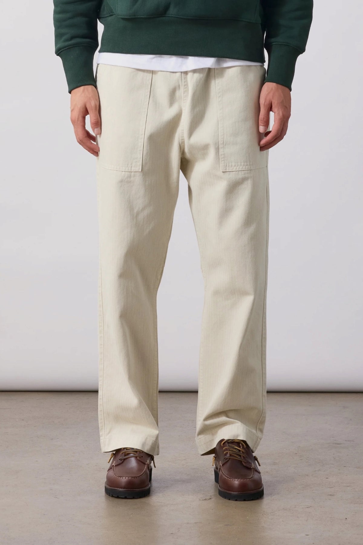 SERVICE WORKS Pigment HBT Chef Pants Bone | Pantalon | Edgar Bdx