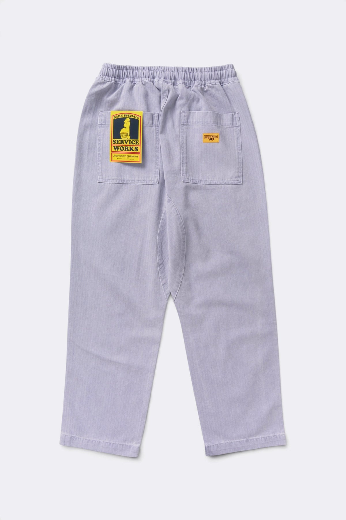 SERVICE WORKS Pigment HBT Chef Pants Lavender | Pantalon | Edgar Bdx
