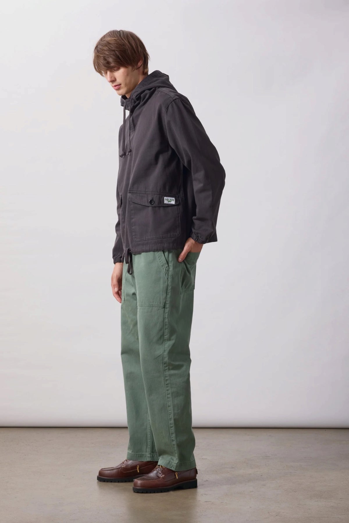 SERVICE WORKS Pigment HBT Chef Pants Olive | Pantalon | Edgar Bdx