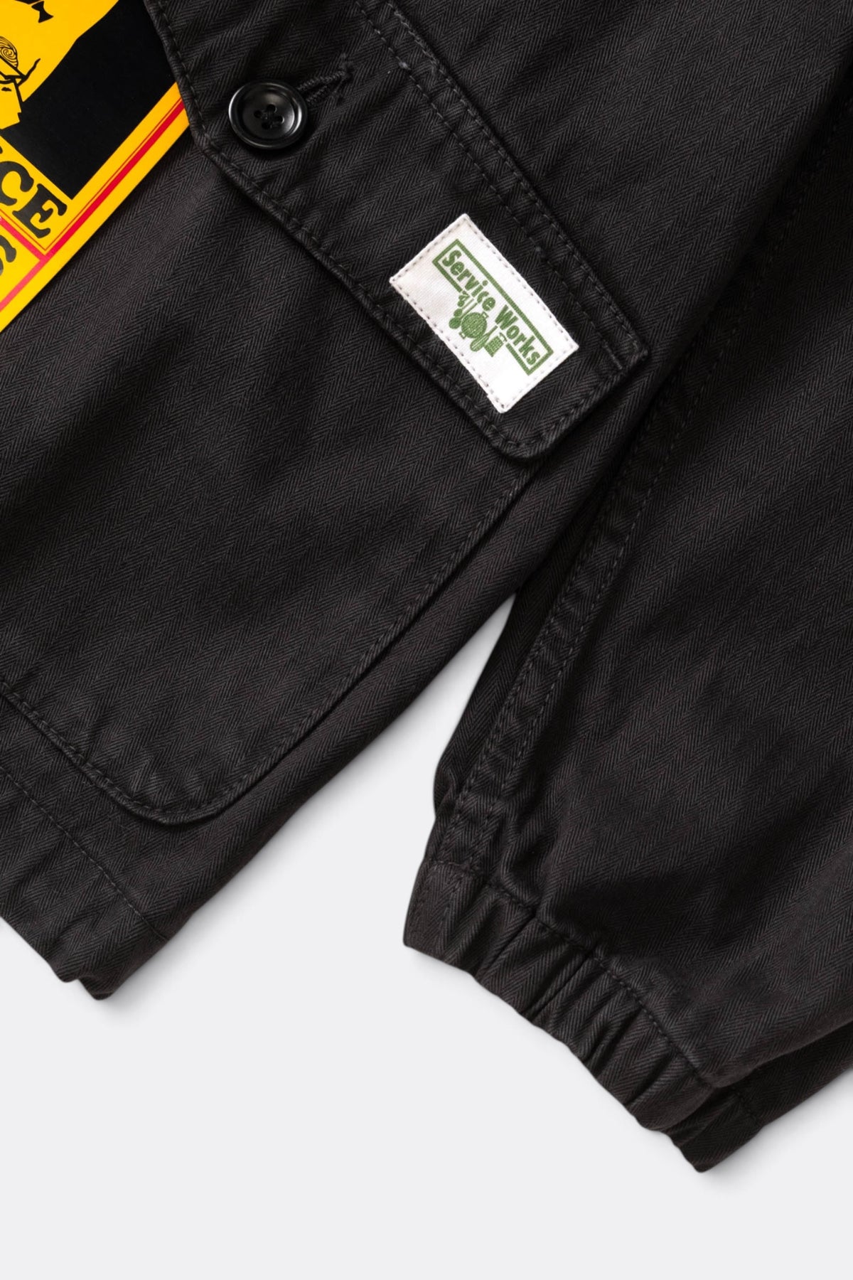 SERVICE WORKS Pigment HBT Smock 2.0 Black | Anorak coton | Edgar Bdx