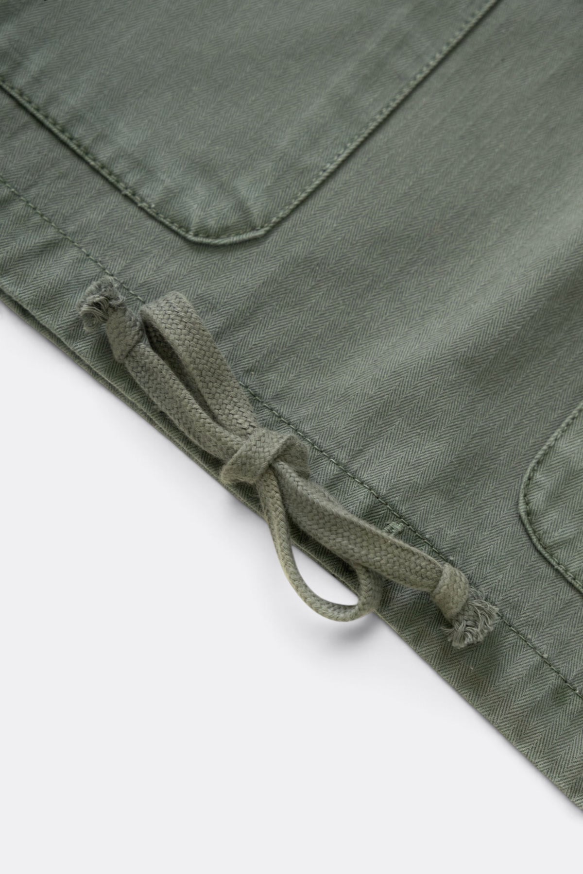 SERVICE WORKS Pigment HBT Smock 2.0 Olive | Anorak coton | Edgar Bdx