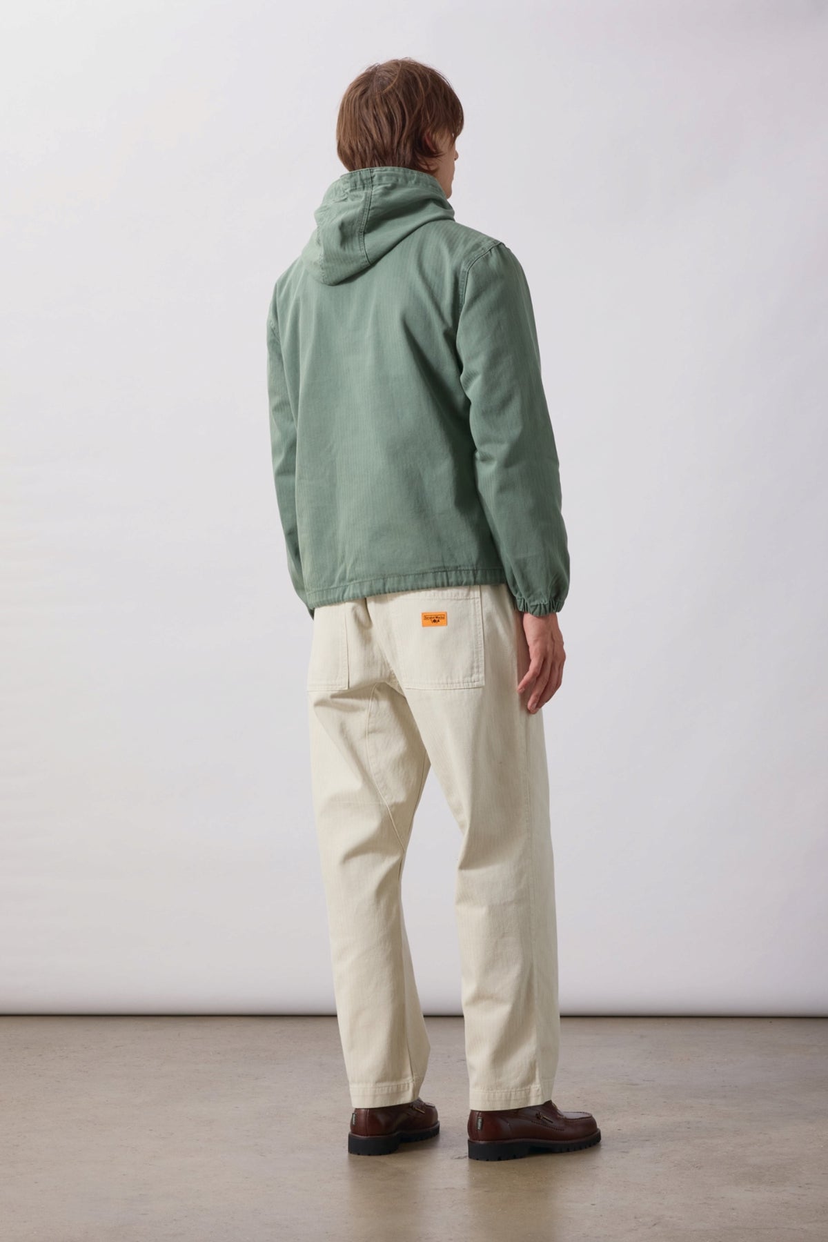 SERVICE WORKS Pigment HBT Smock 2.0 Olive | Anorak coton | Edgar Bdx