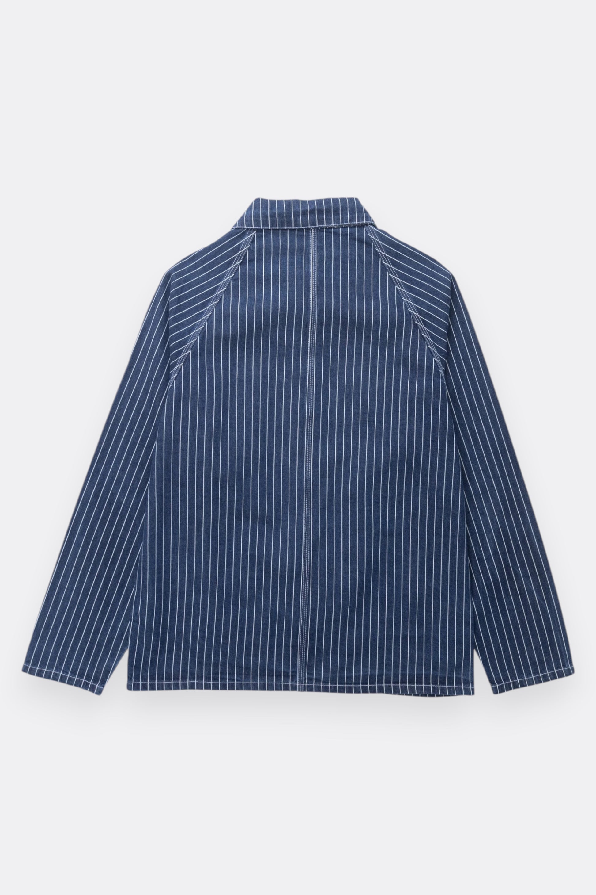 Service Works Pinstripe Denim Coverall 2.0 Indigo | Denim Bio | Edgar Bdx