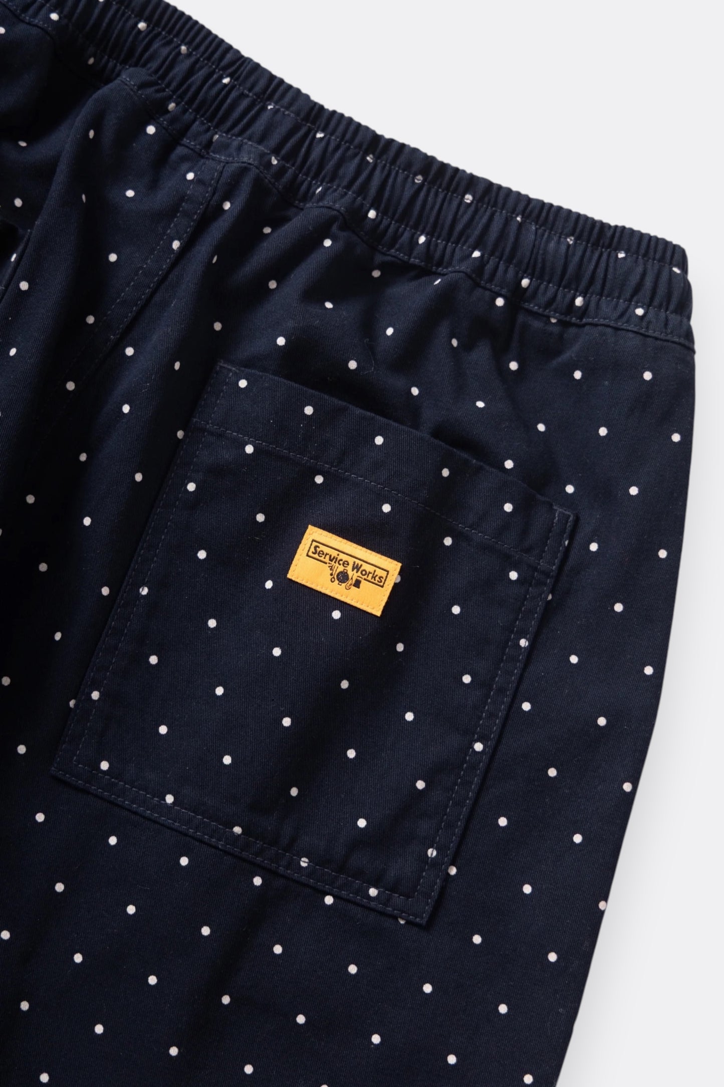 Service Works Polka Dots Chef Pants Navy | Pantalon Coton Bio | Edgar Bdx