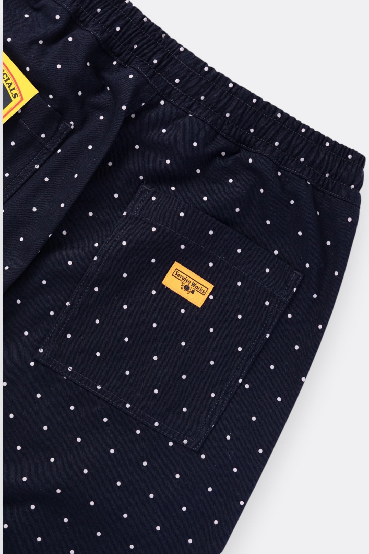 Service Works Polka Dots Chef Shorts Navy | Short Coton Bio | Edgar Bdx