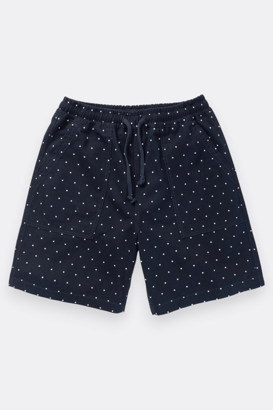 Service Works Polka Dots Chef Shorts Navy | Short Coton Bio | Edgar Bdx