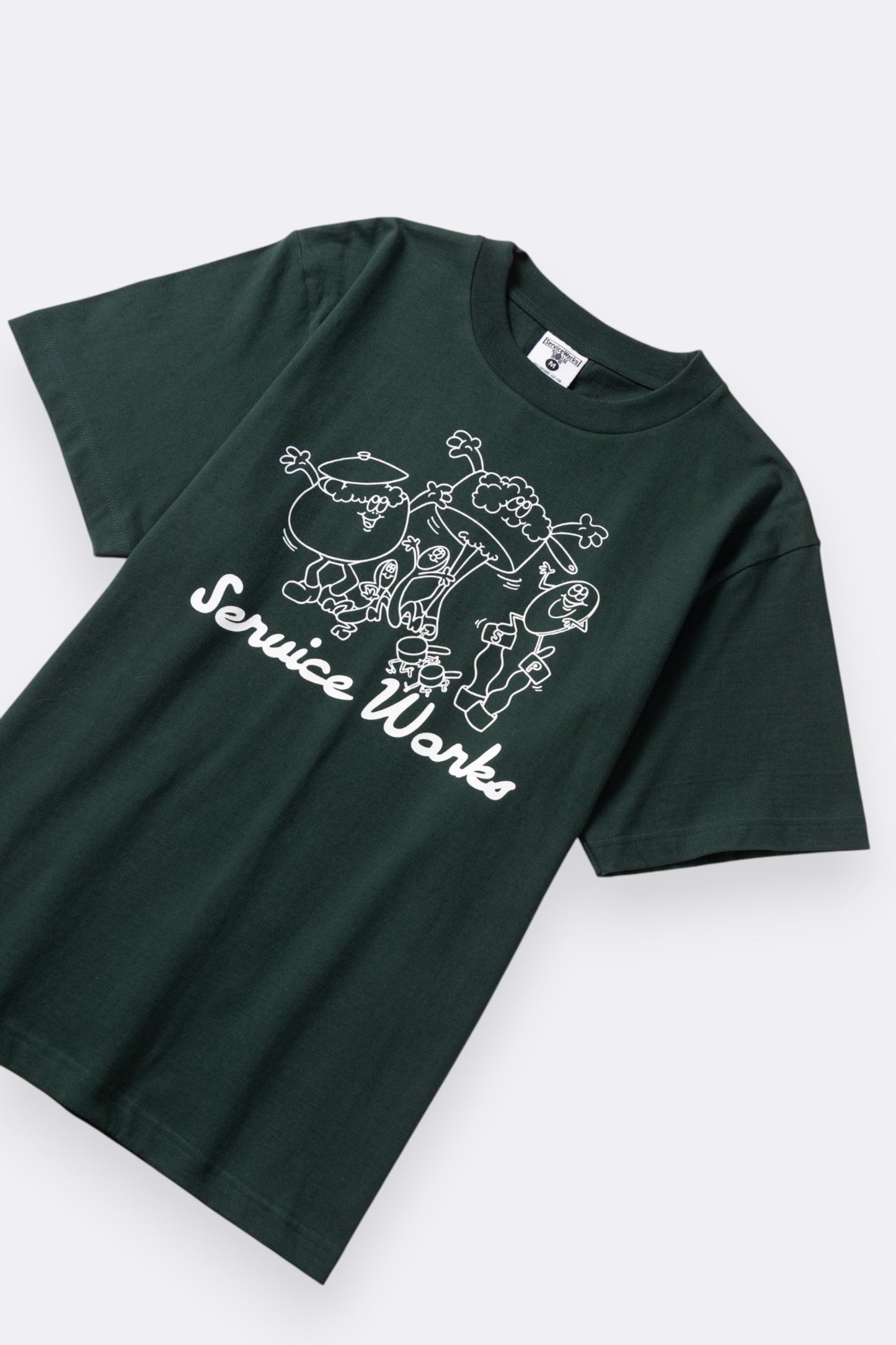 Service Works Pots & Pans Tee Forest | T-Shirt Coton Bio GOTS 250g | Edgar Bdx