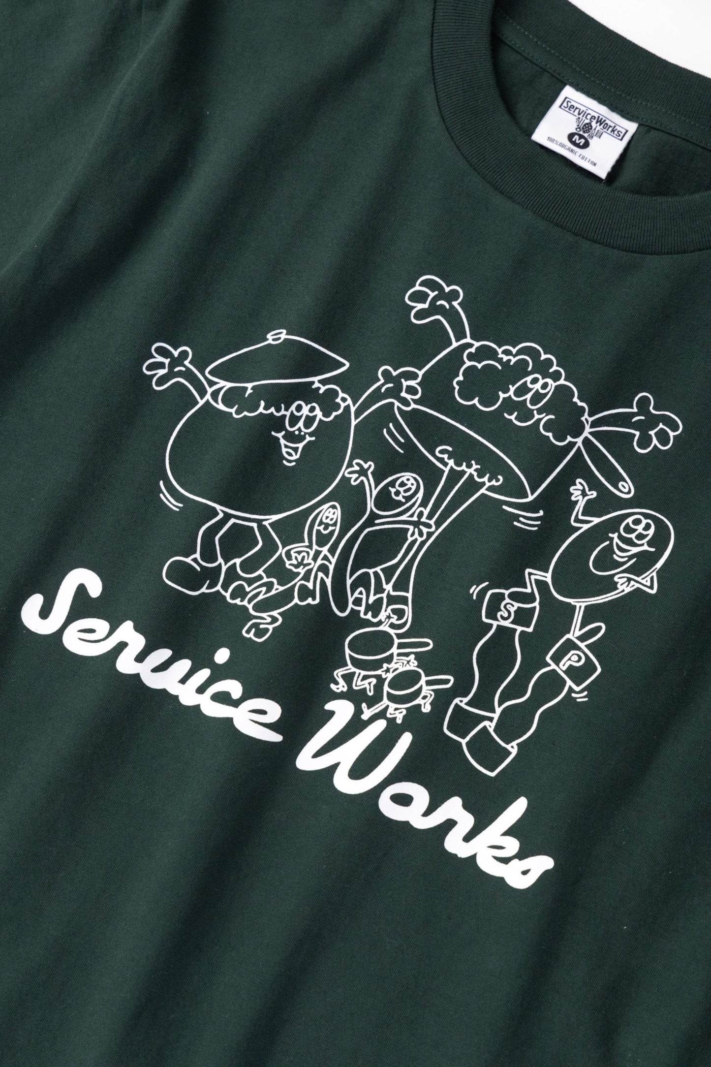 Service Works Pots & Pans Tee Forest | T-Shirt Coton Bio GOTS 250g | Edgar Bdx