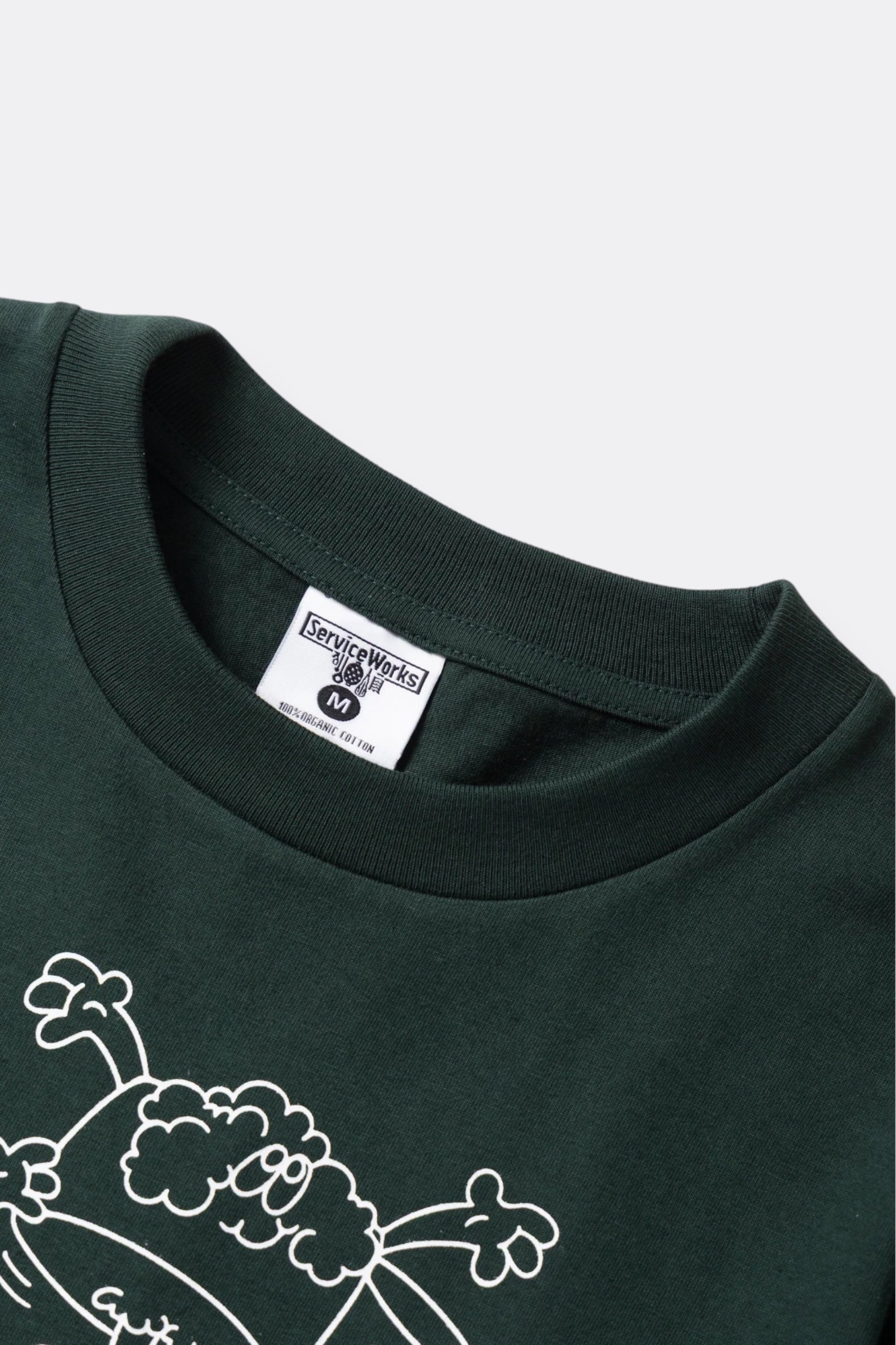 Service Works Pots & Pans Tee Forest | T-Shirt Coton Bio GOTS 250g | Edgar Bdx