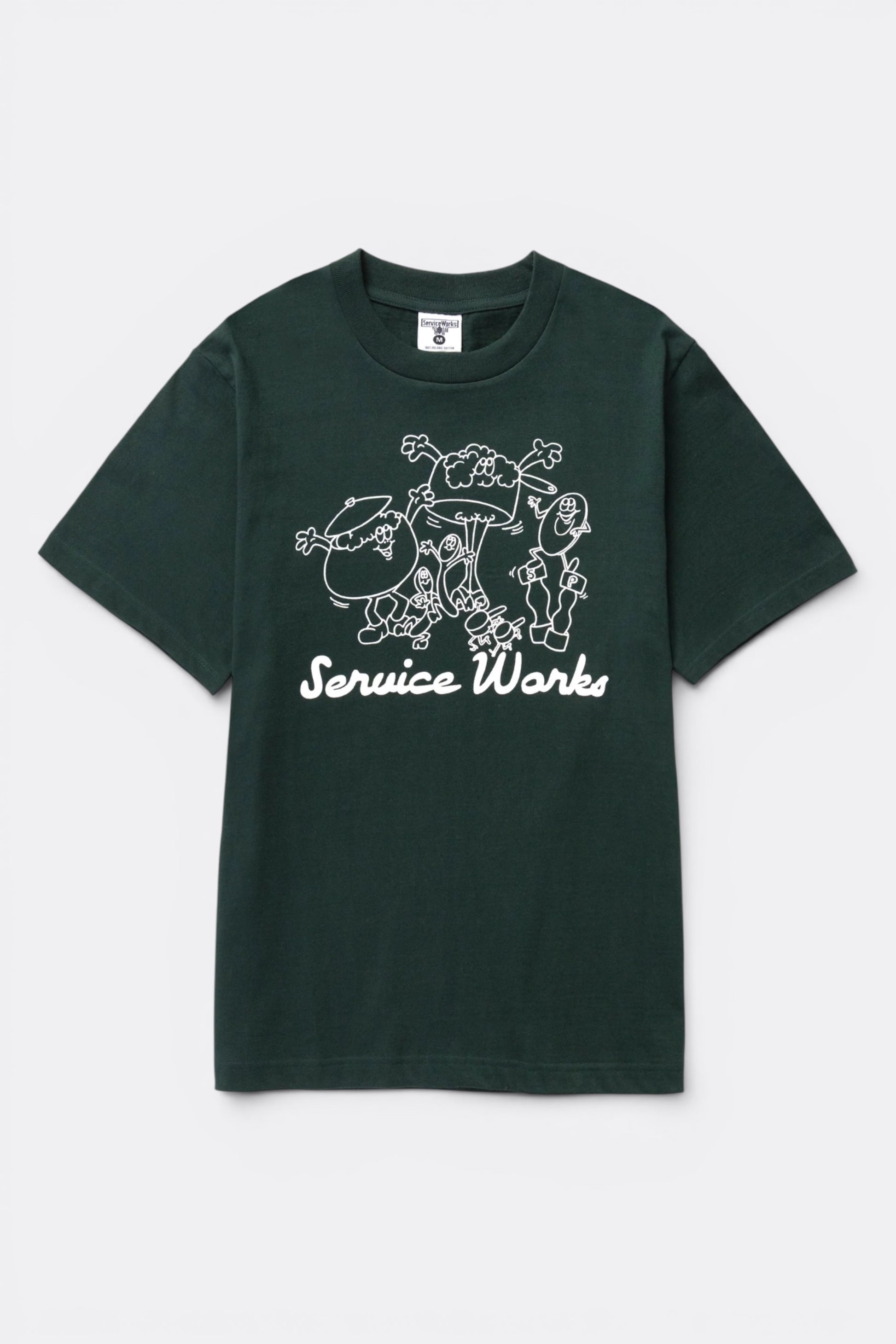 Service Works Pots & Pans Tee Forest | T-Shirt Coton Bio GOTS 250g | Edgar Bdx
